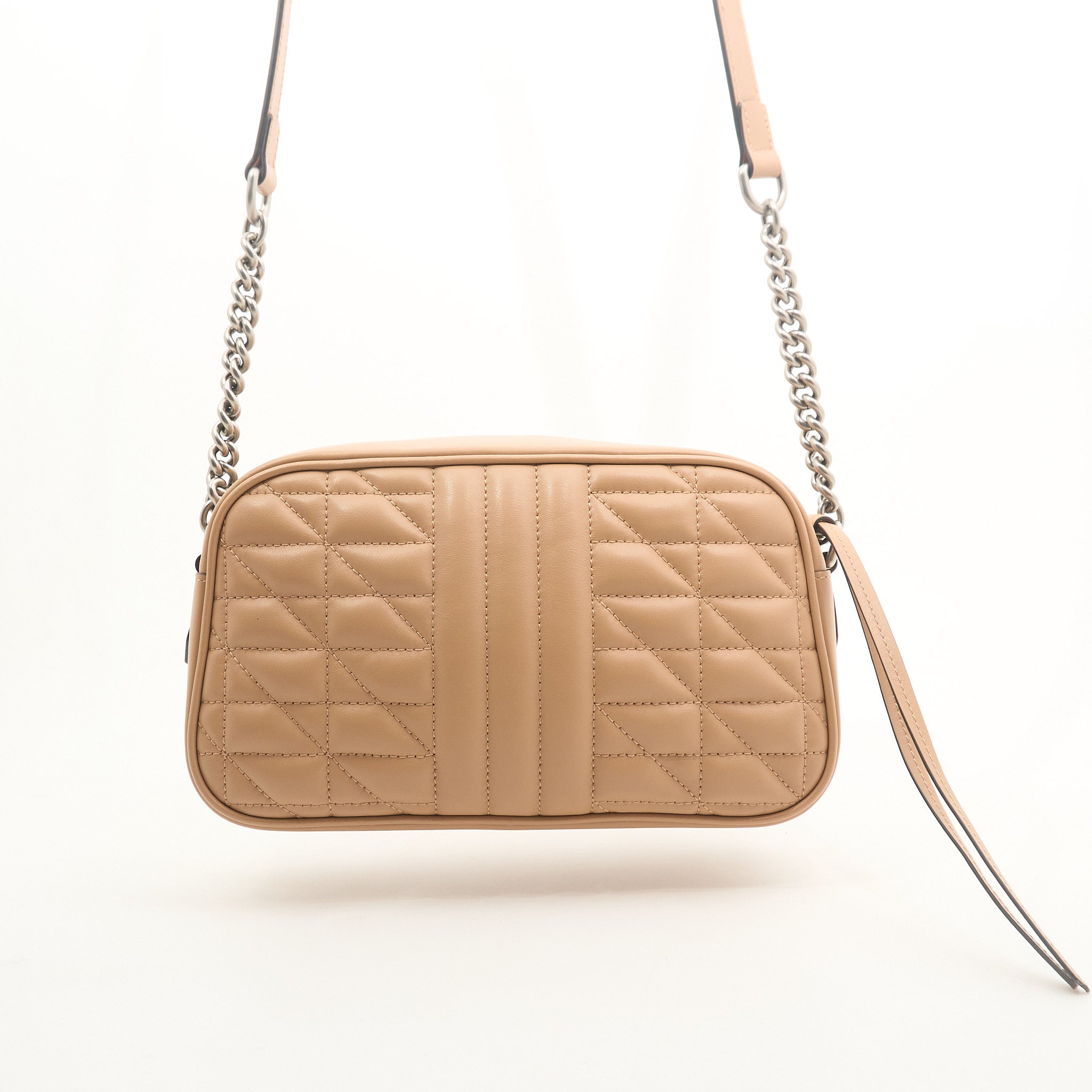 Gucci GG Marmont Beige Matelassé Bag