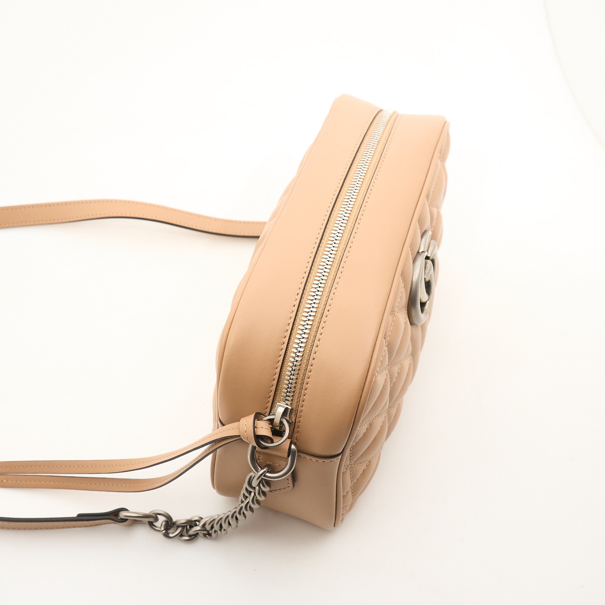 Gucci GG Marmont Beige Matelassé Bag