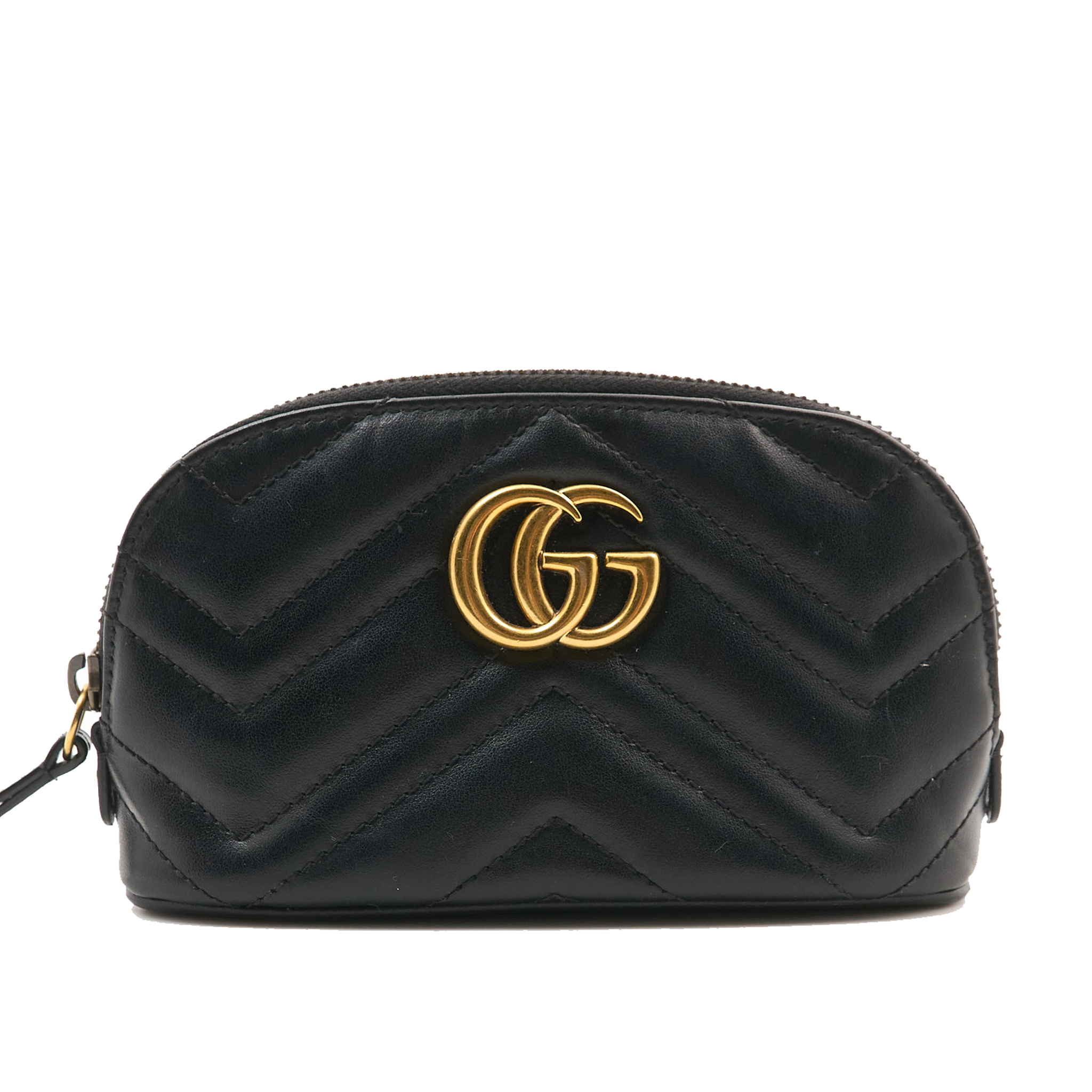 Gucci GG Marmont Black Matelasse Make-Up Case
