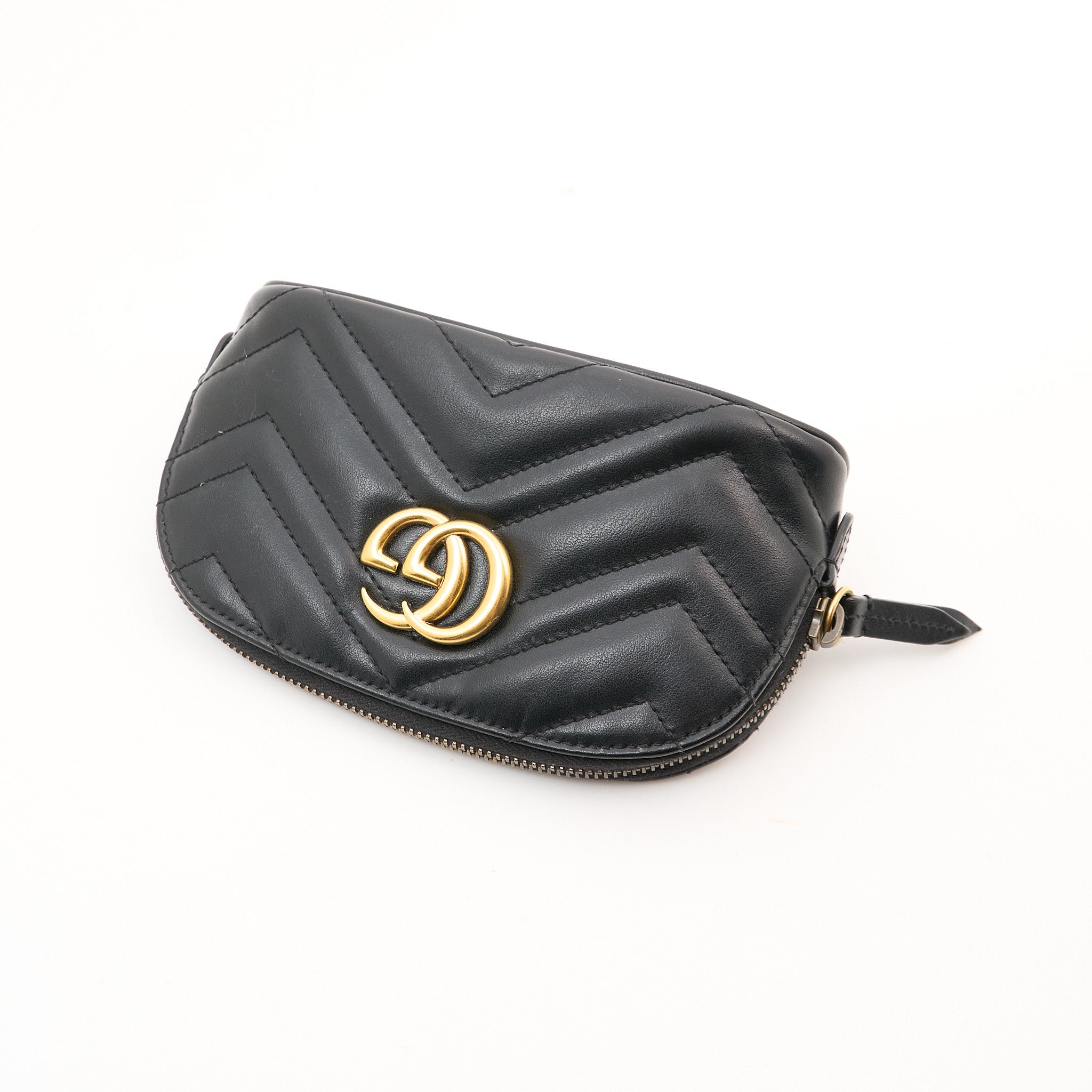Gucci GG Marmont Black Matelasse Make-Up Case
