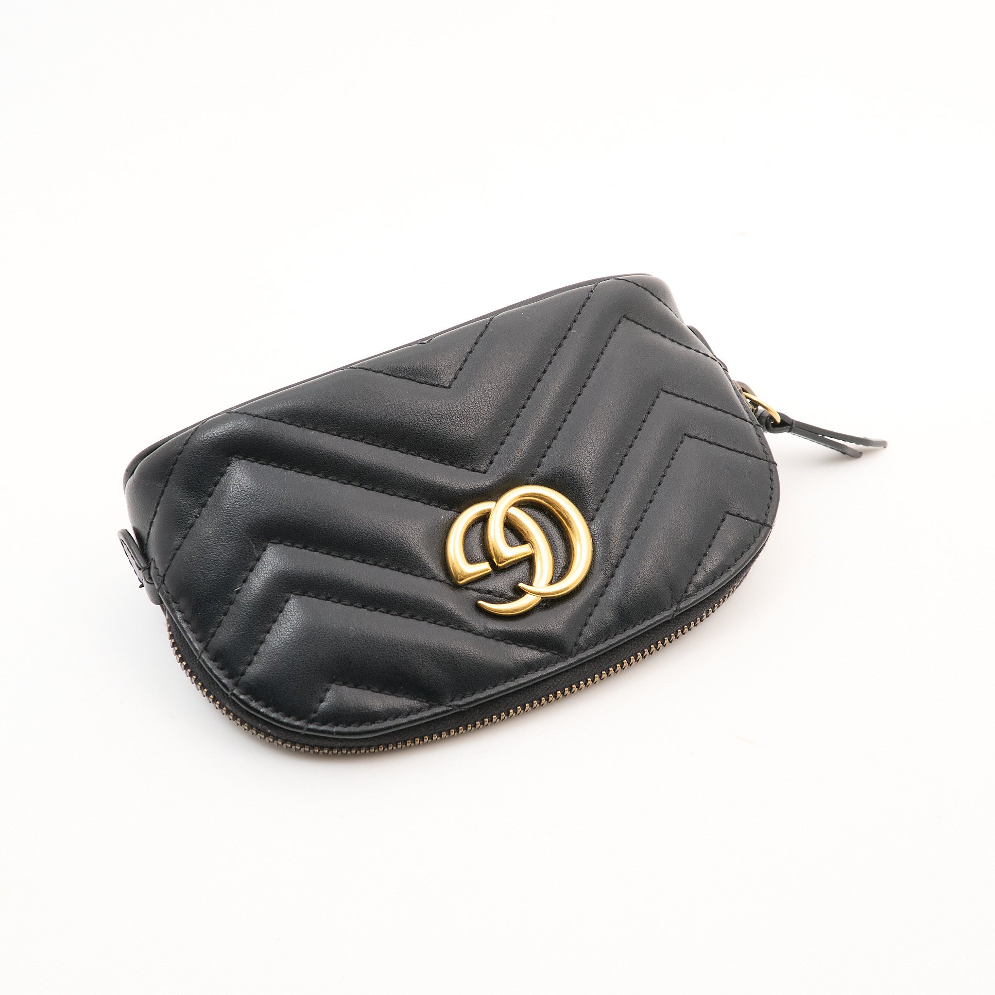 Gucci GG Marmont Black Matelasse Make-Up Case