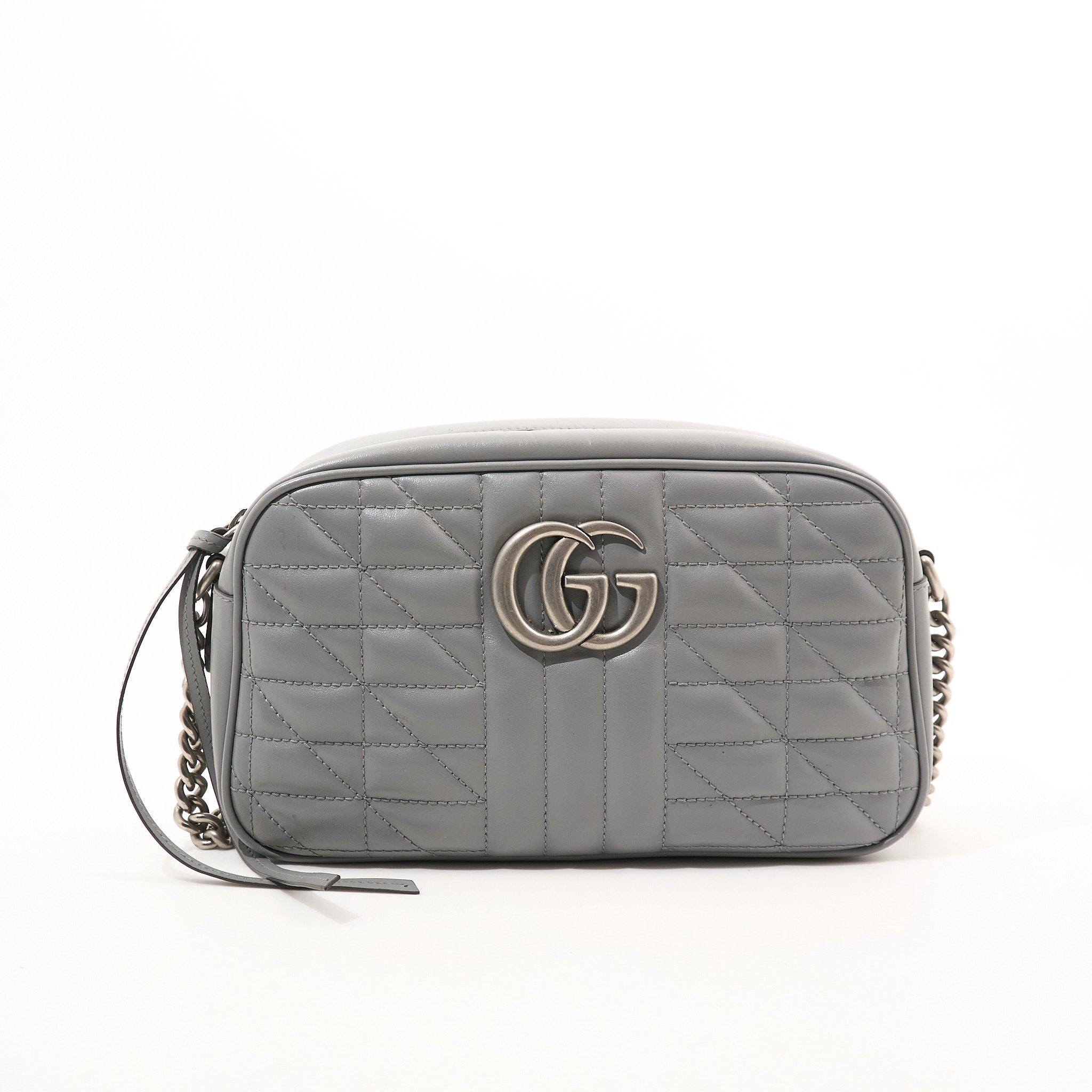 Gucci GG Marmont Grey Marmont Matelassé Bag