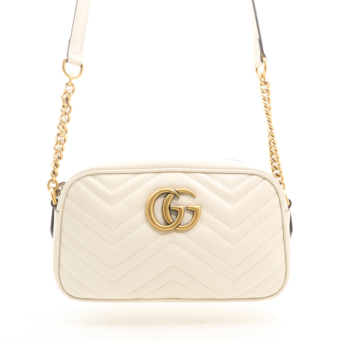 Gucci GG Marmont Ivory Marmont Matelassé Bag
