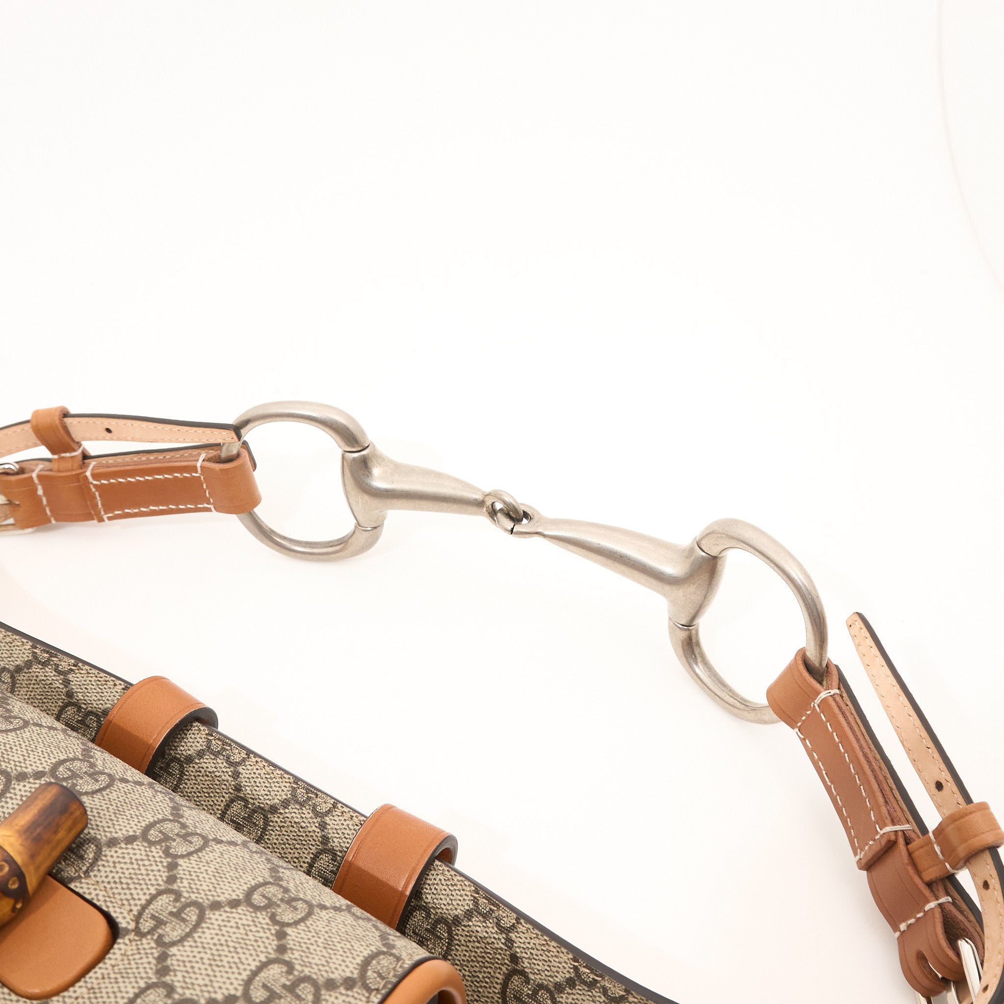 Gucci GG Supreme Mini Bamboo Belt Bag