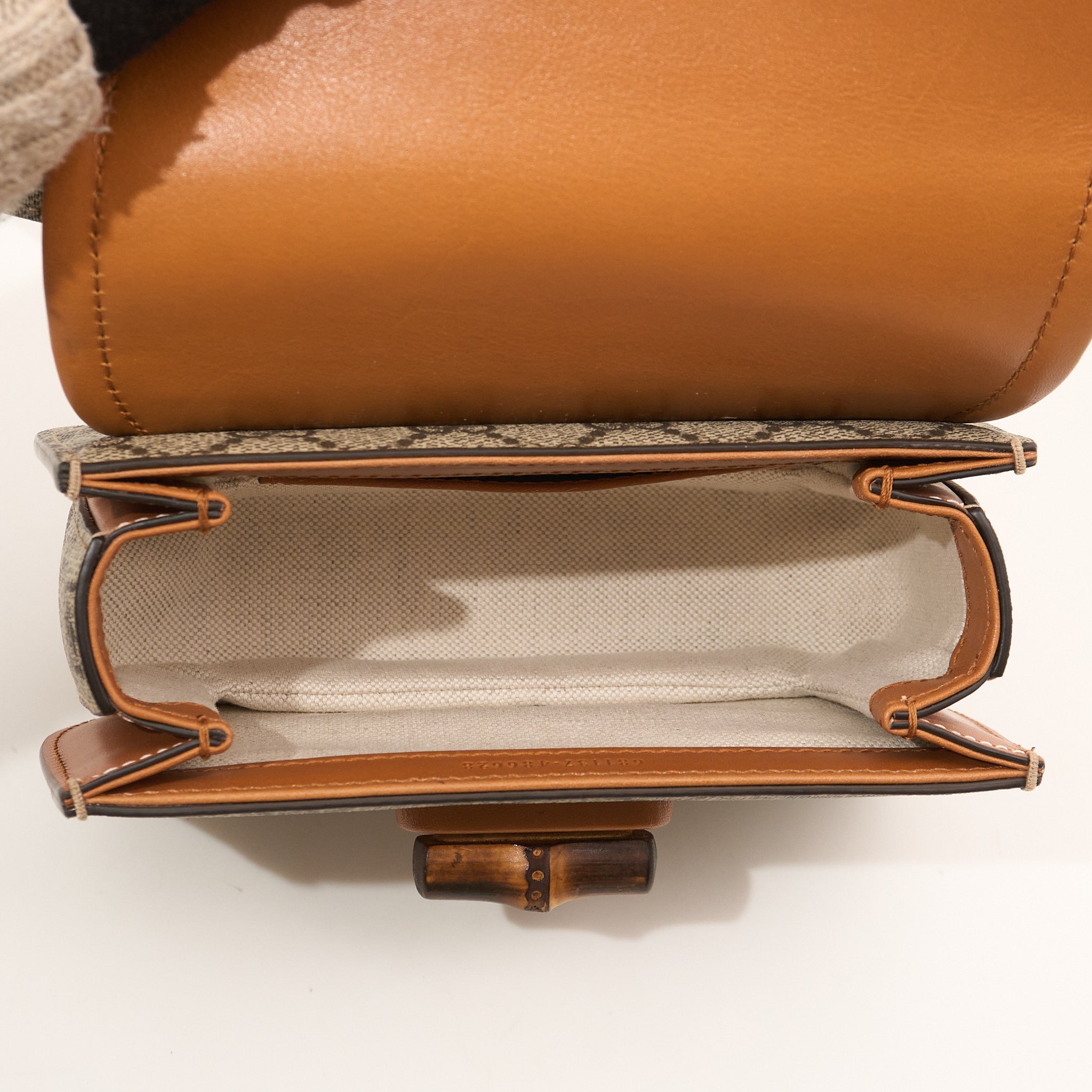 Gucci GG Supreme Mini Bamboo Belt Bag
