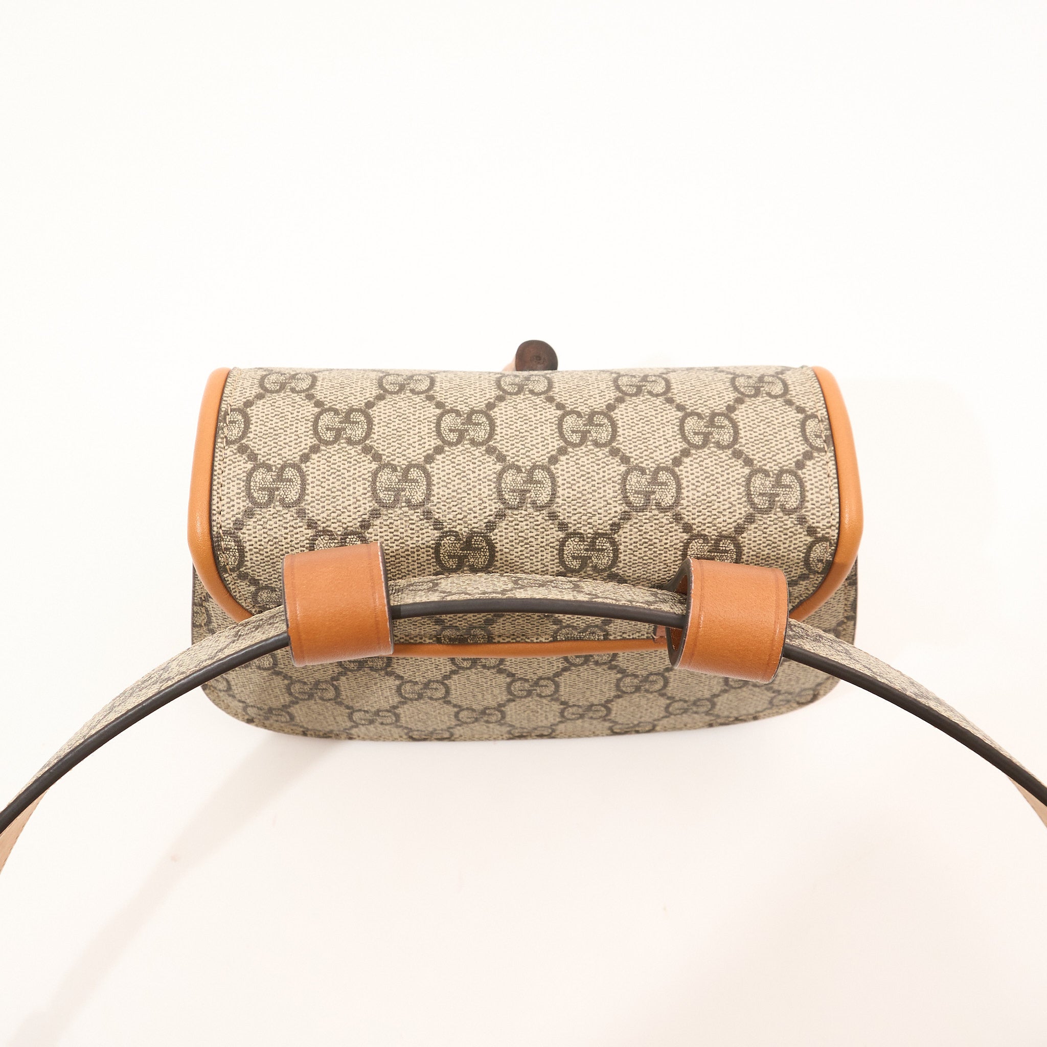 Gucci GG Supreme Mini Bamboo Belt Bag