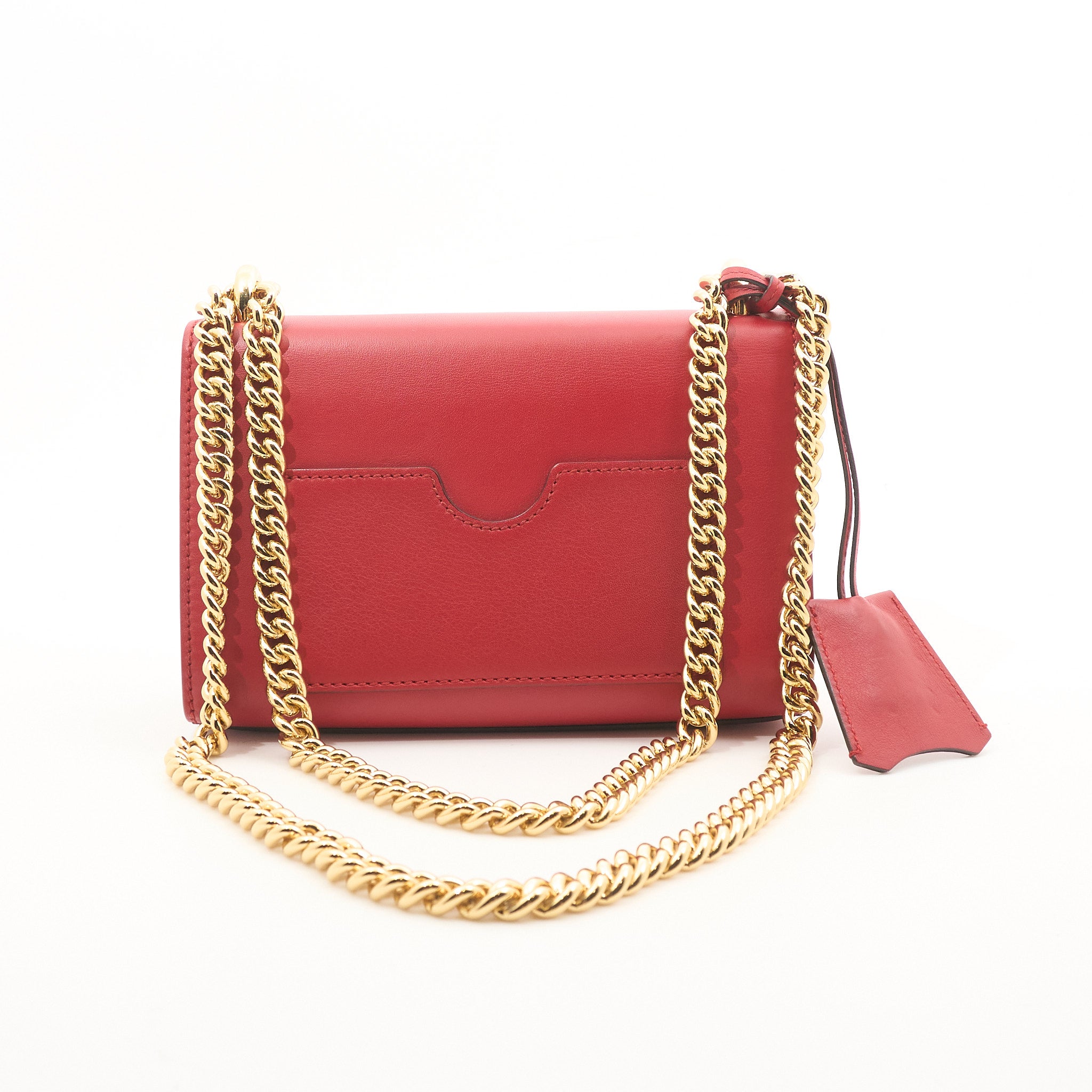 Gucci Guccissima Padlock Bag in Pelle Rosso