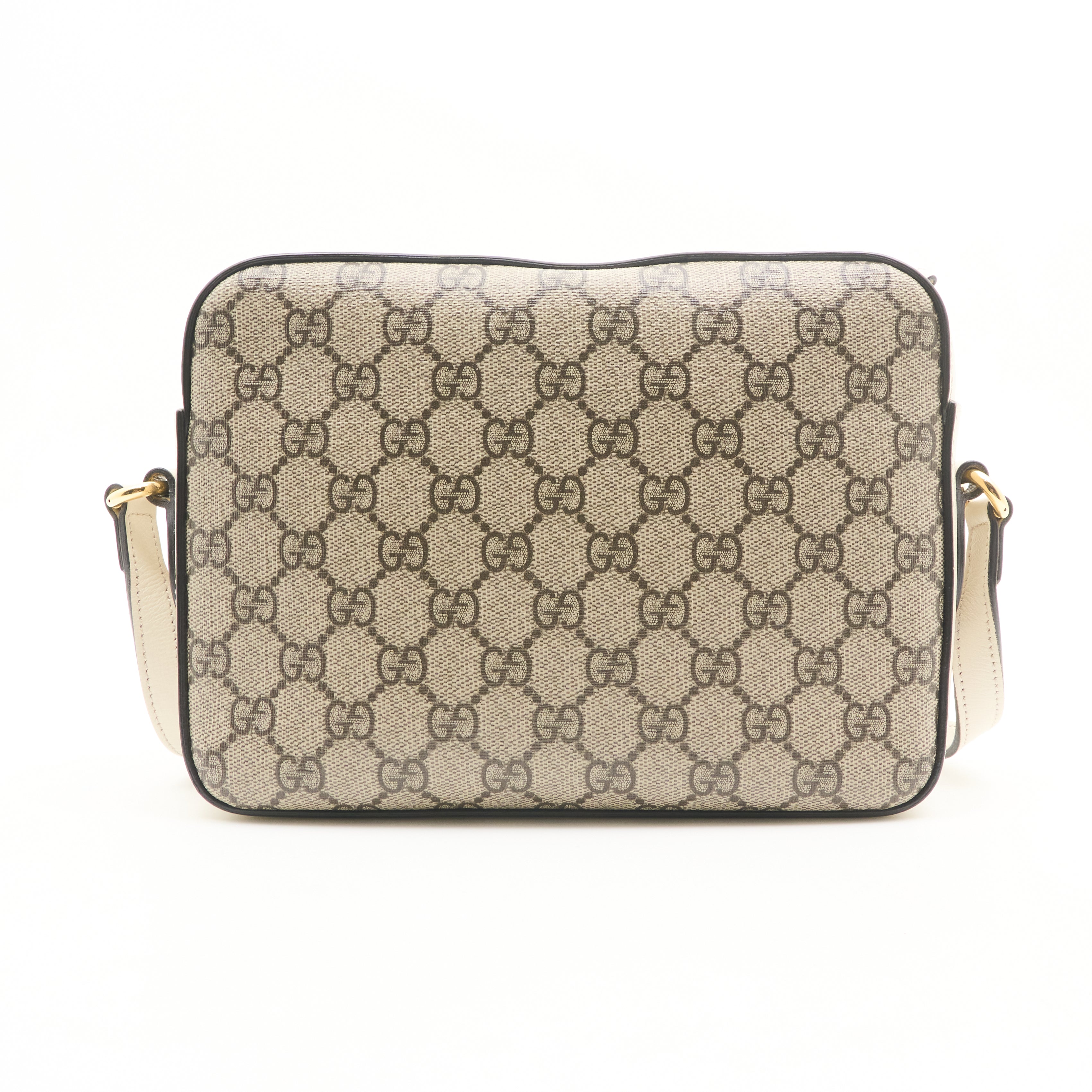 Gucci Horsebit 1955 Small White Camera Bag