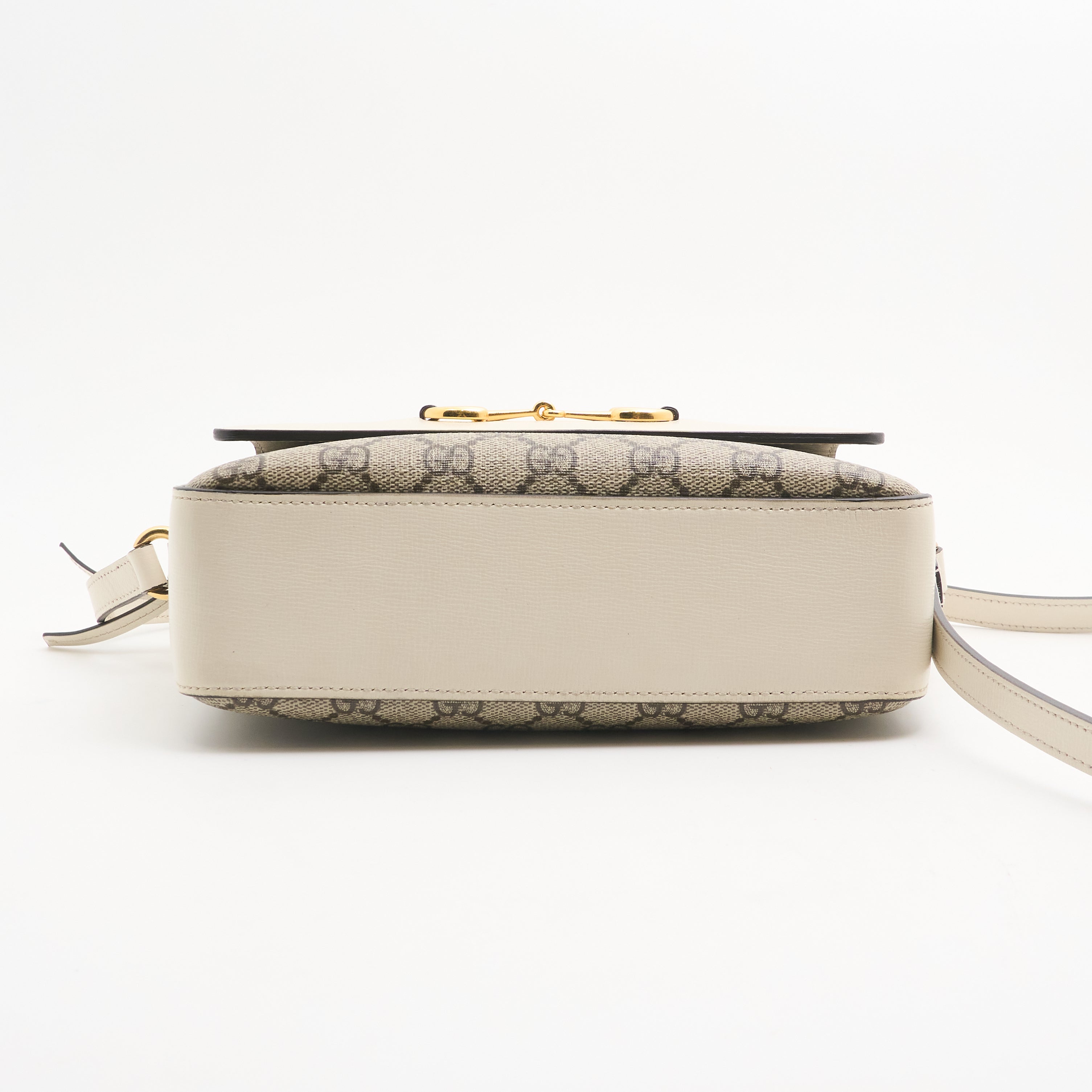 Gucci Horsebit 1955 Small White Camera Bag