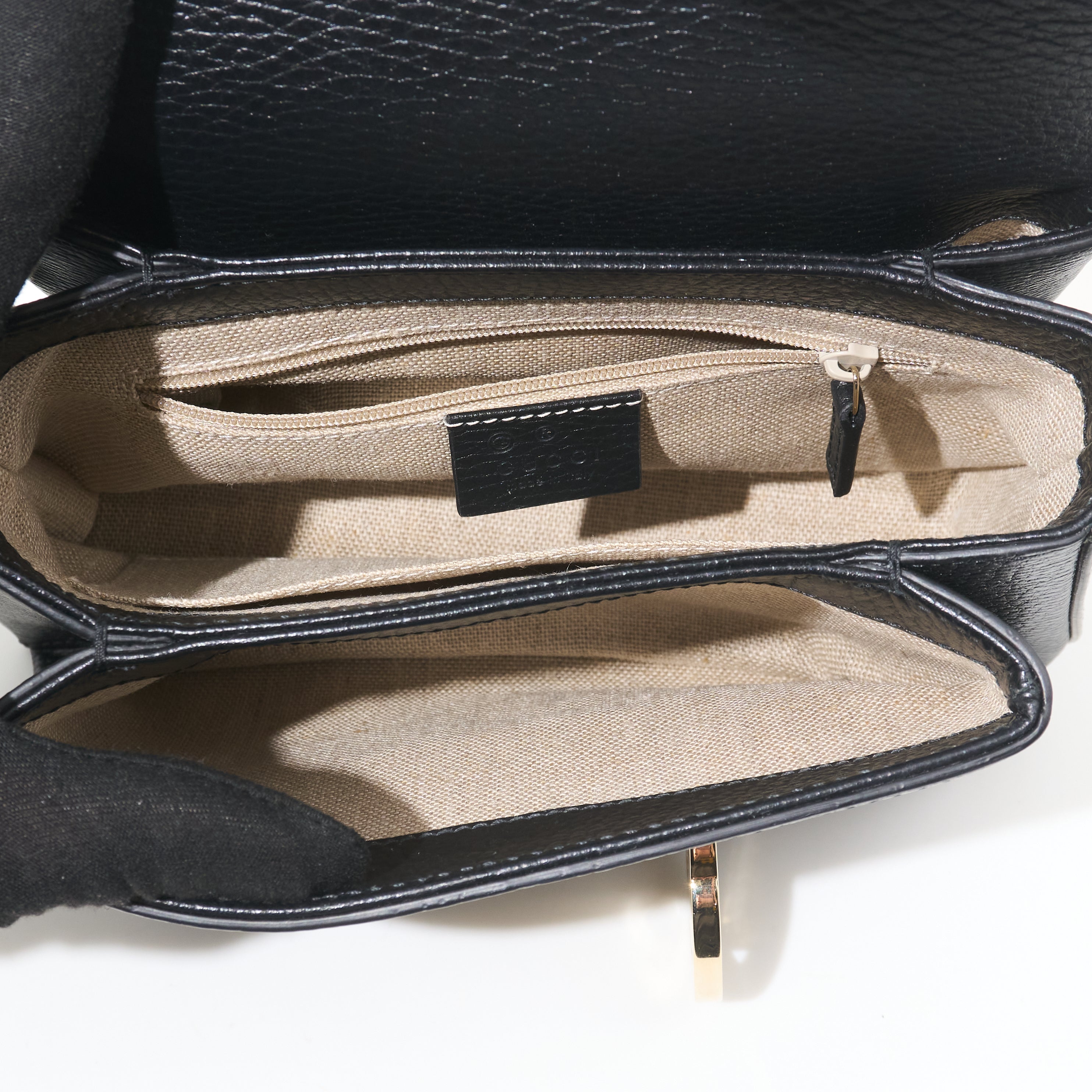 Gucci Interlocking G Small Black Crossbody Bag