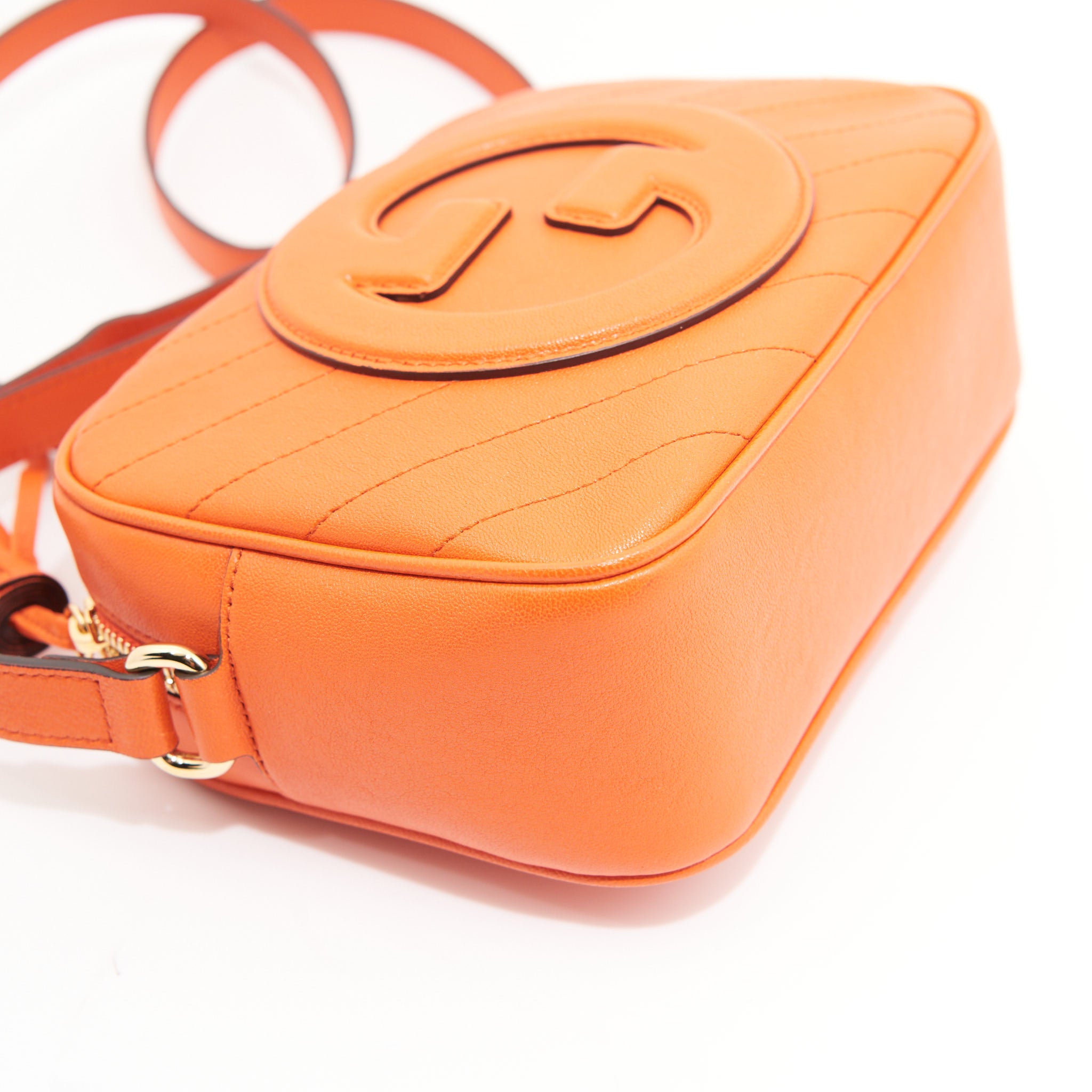 Gucci Leather Blondie Small in Orange