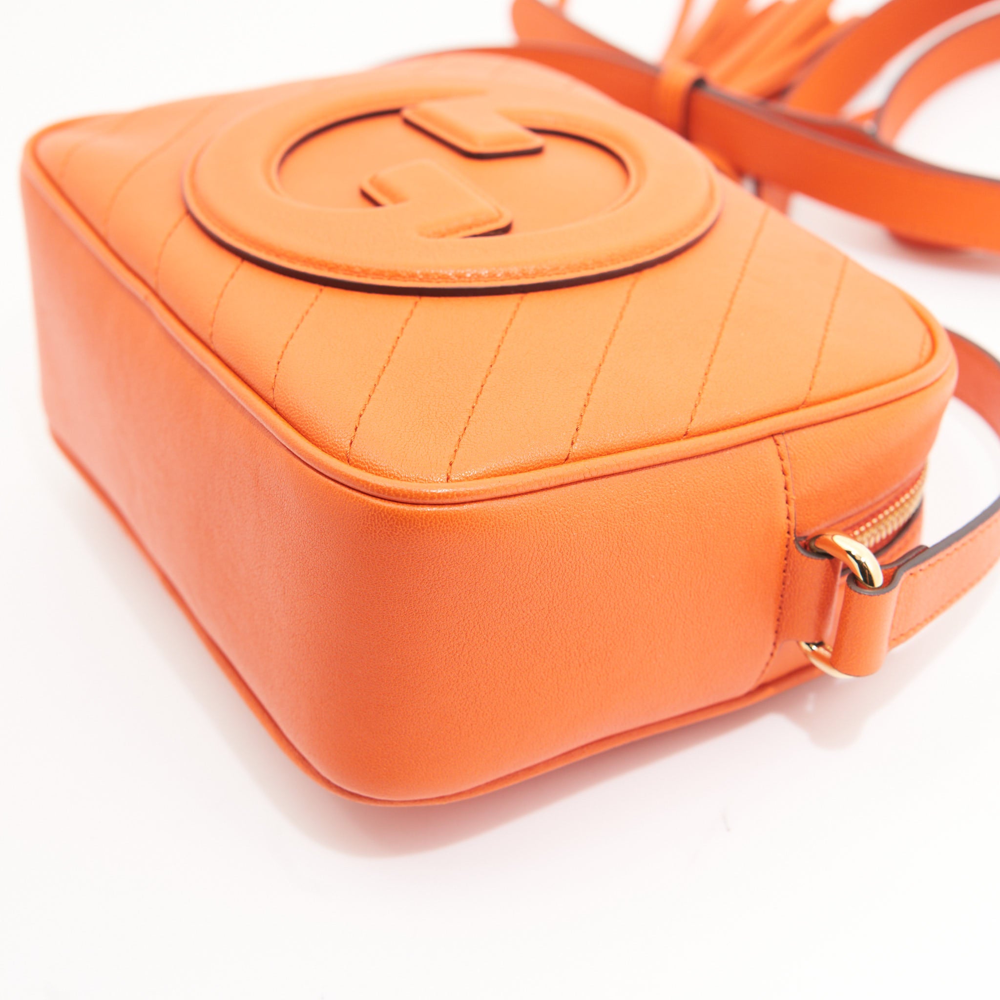 Gucci Leather Blondie Small in Orange