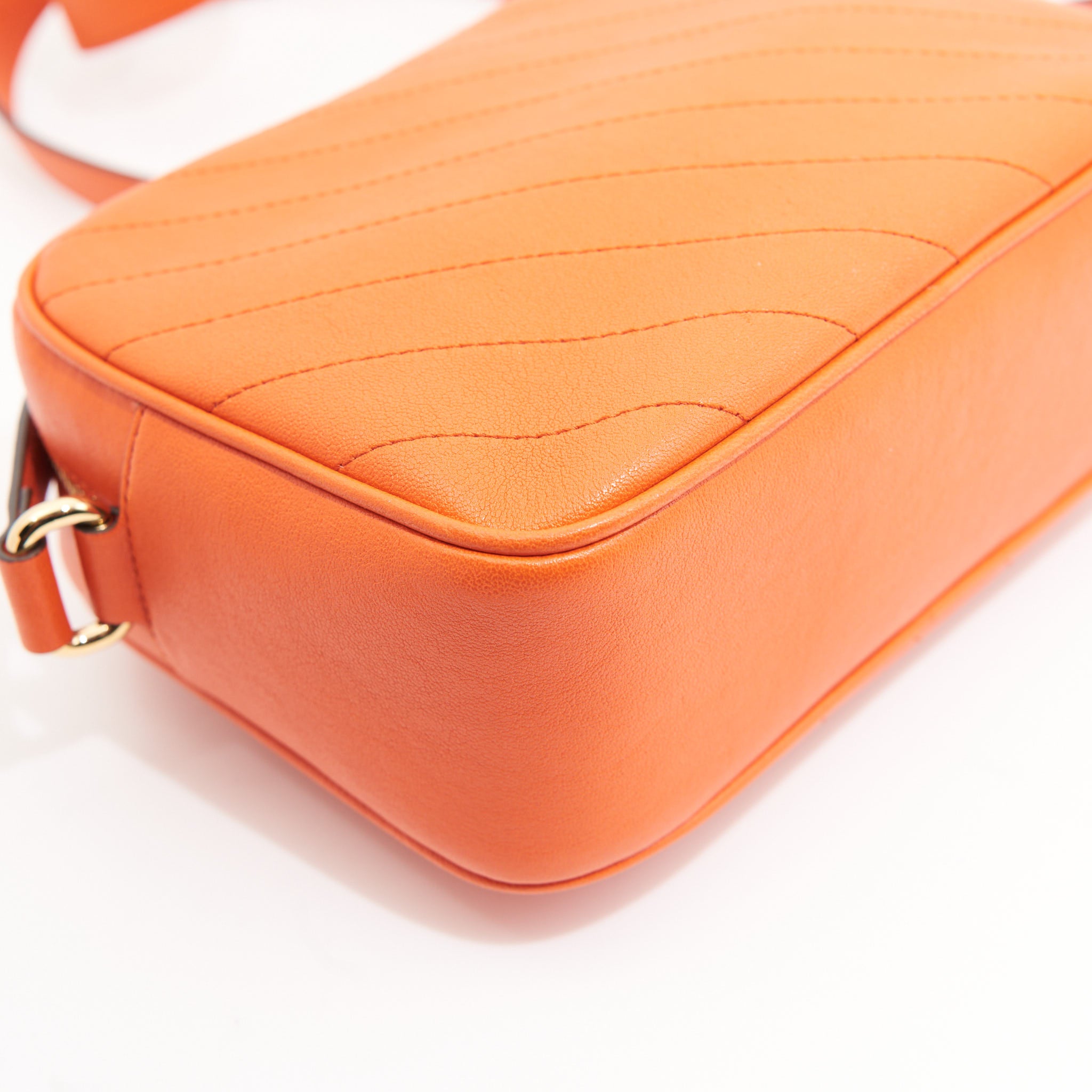 Gucci Leather Blondie Small in Orange