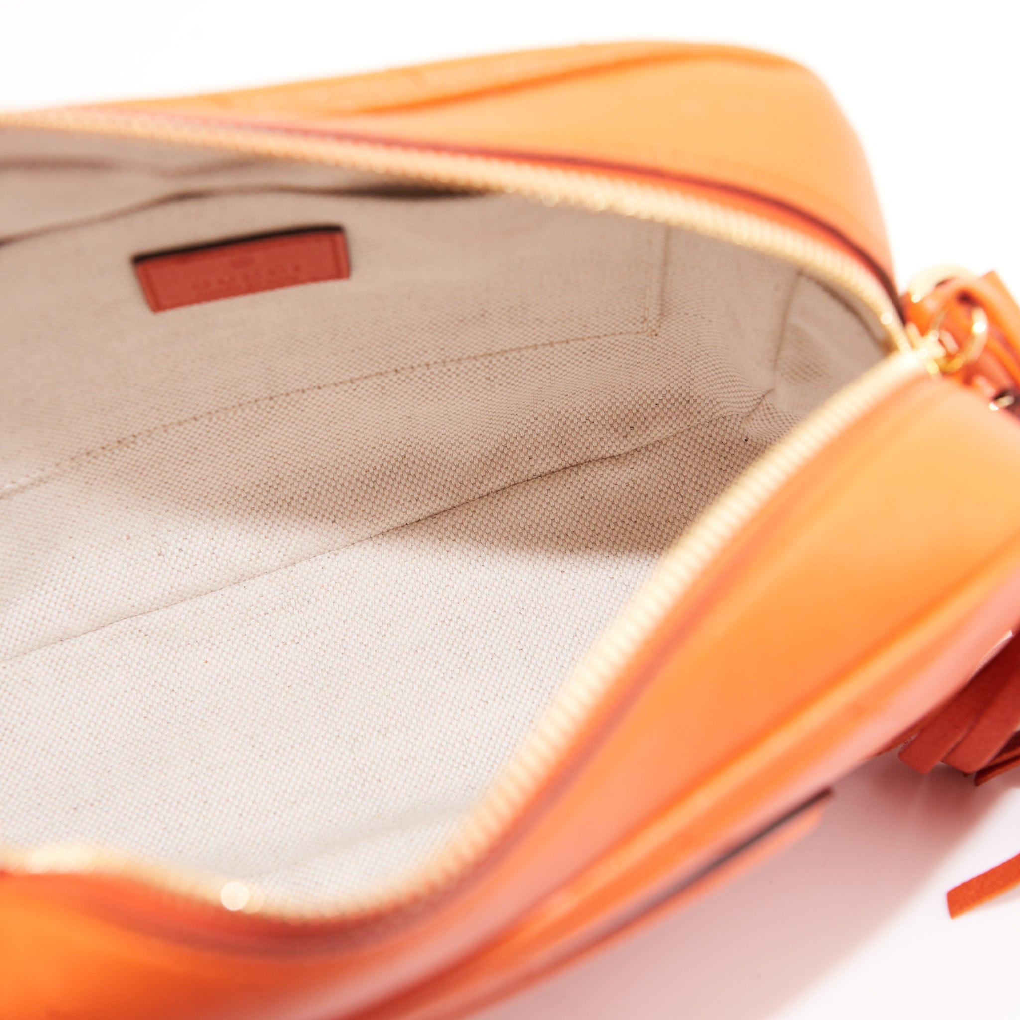 Gucci Leather Blondie Small in Orange