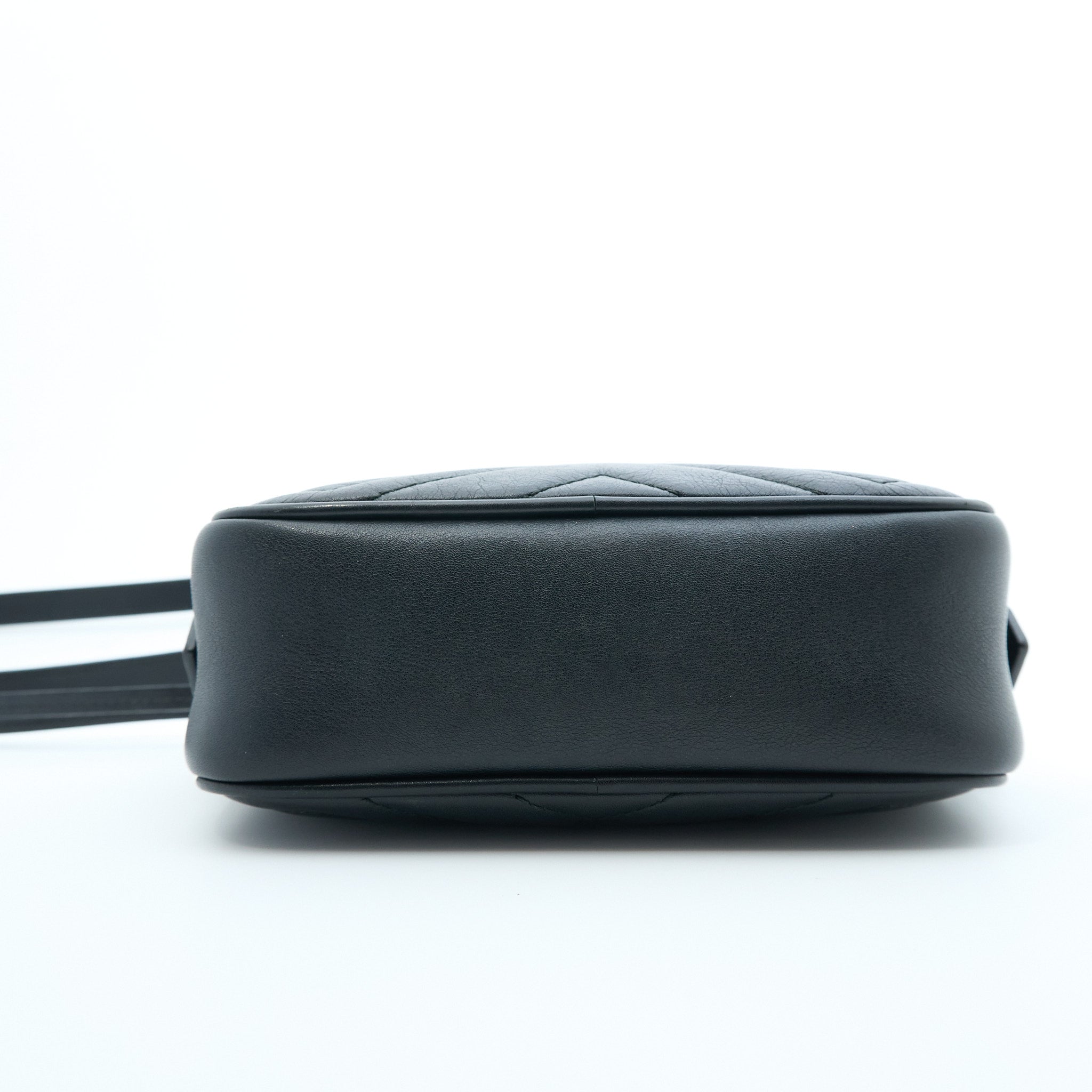 Gucci GG Black Marmont Matelasse Mini Crossbody Bag