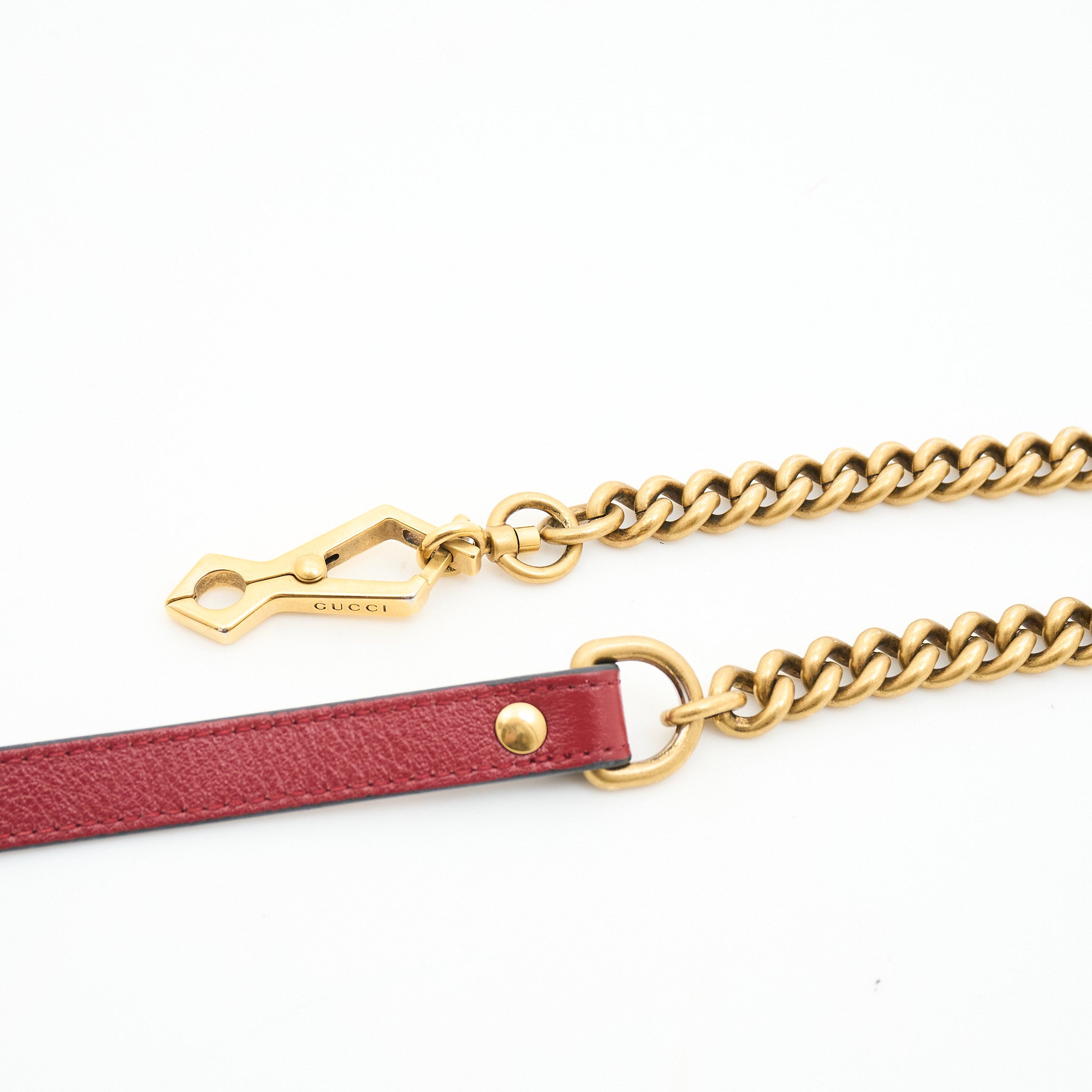 Gucci Leather Marmont Torchon Bag in Black