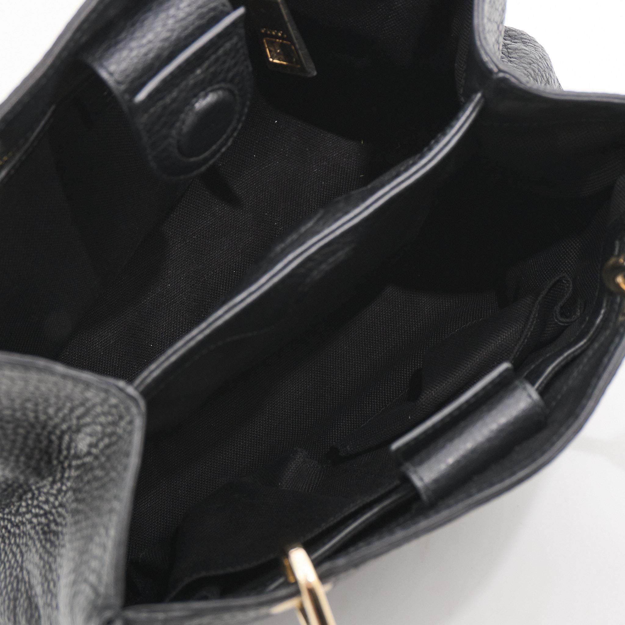 Gucci Bamboo Shopper Tote Bag in Black Leather