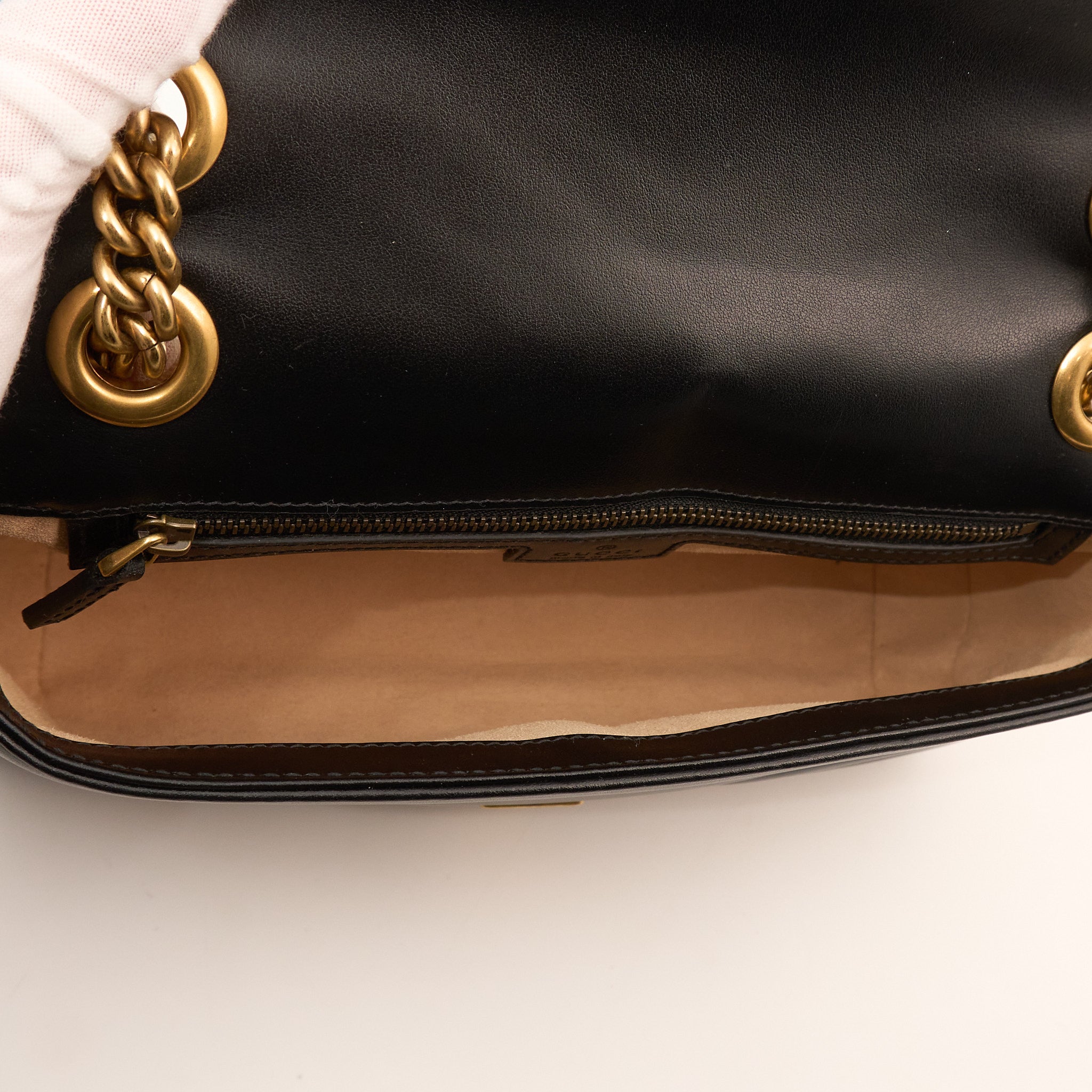 Gucci GG Marmont Small Matelassé Shoulder Flap Bag Black
