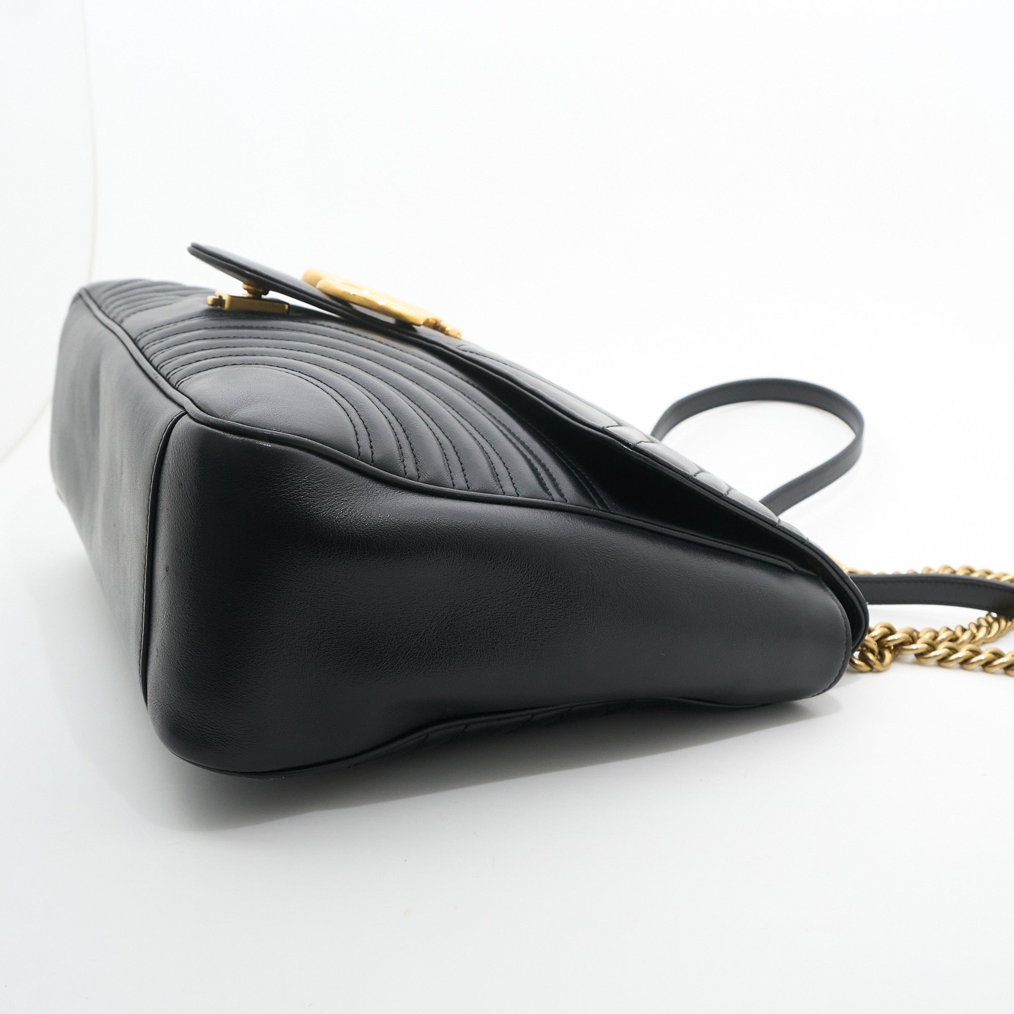 Gucci GG Marmont Black Maxi Shoulder Bag