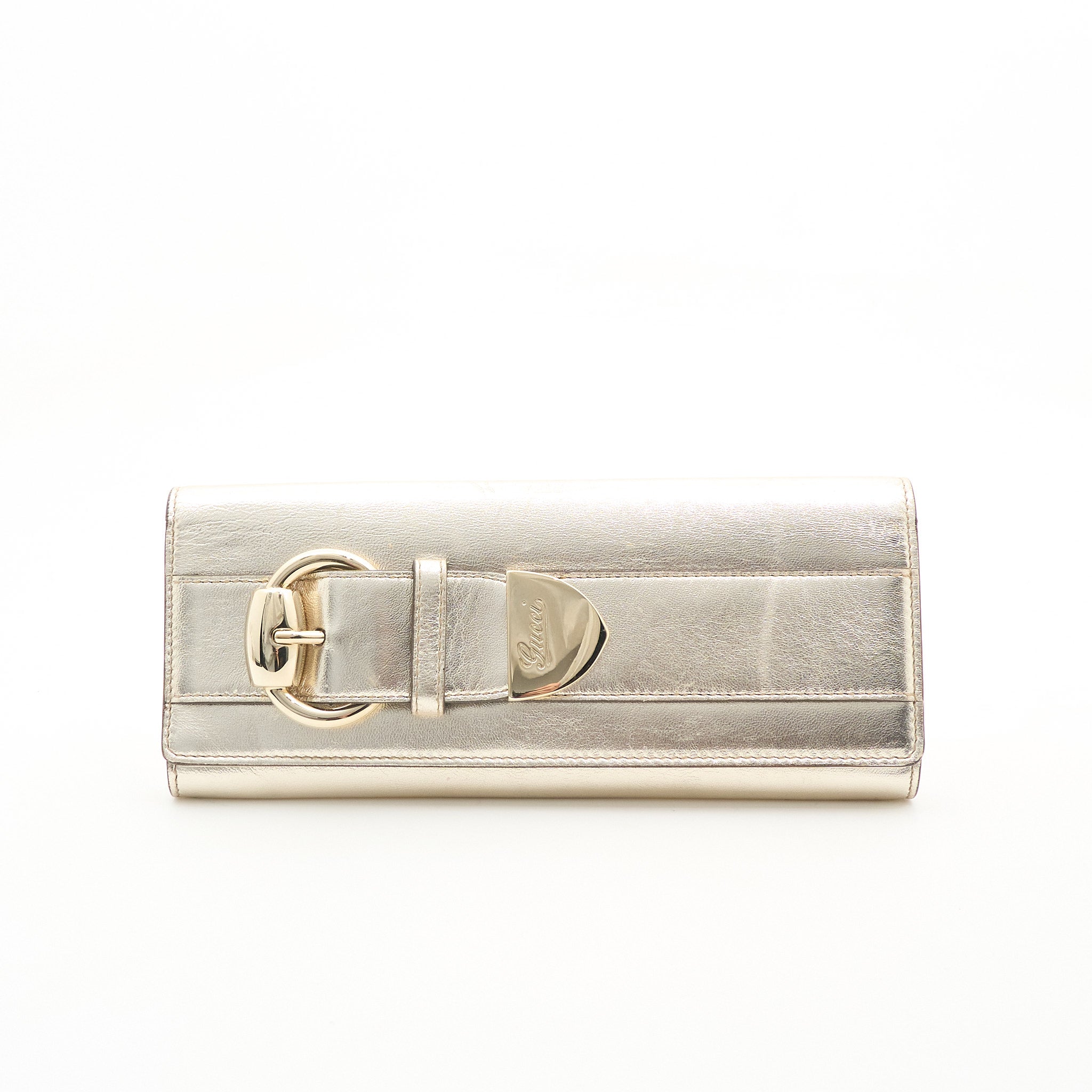 Gucci Vintage Metallic Clutch Bag