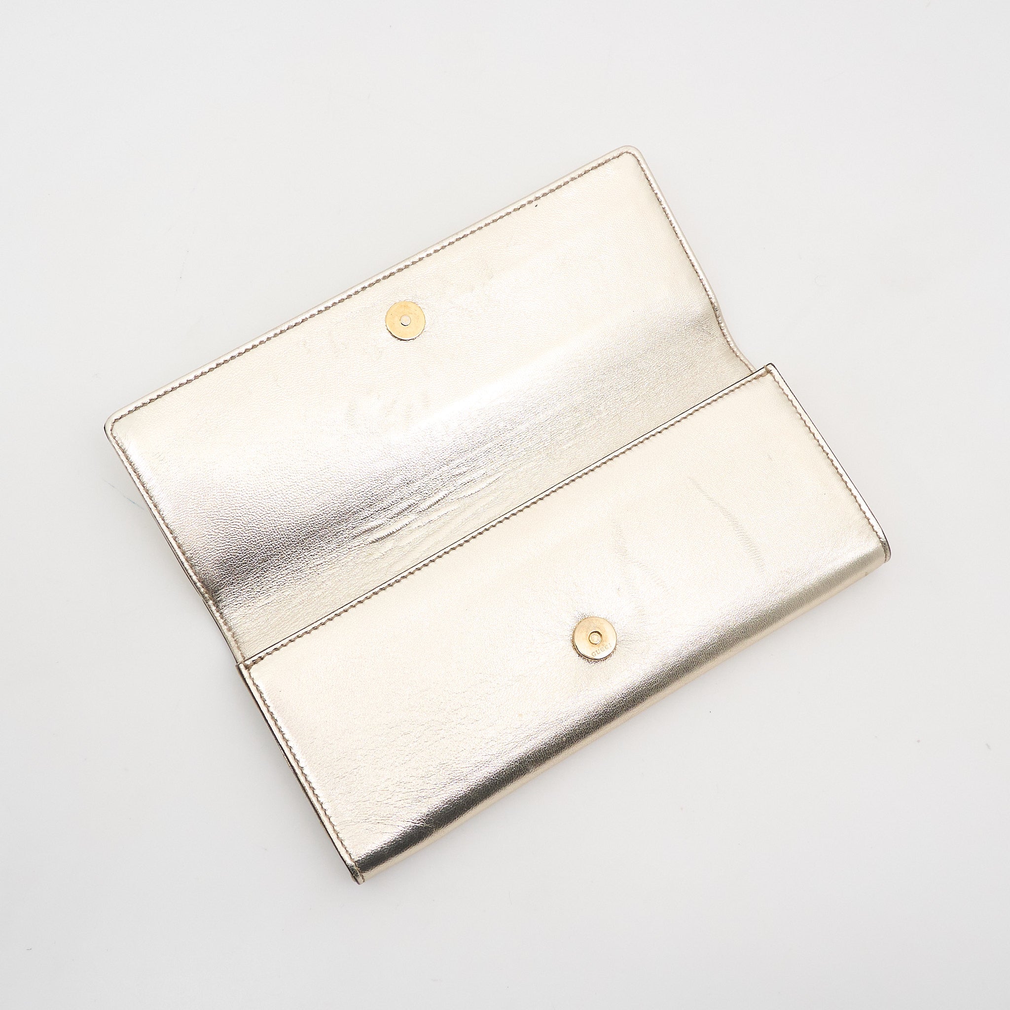 Gucci Vintage Metallic Clutch Bag