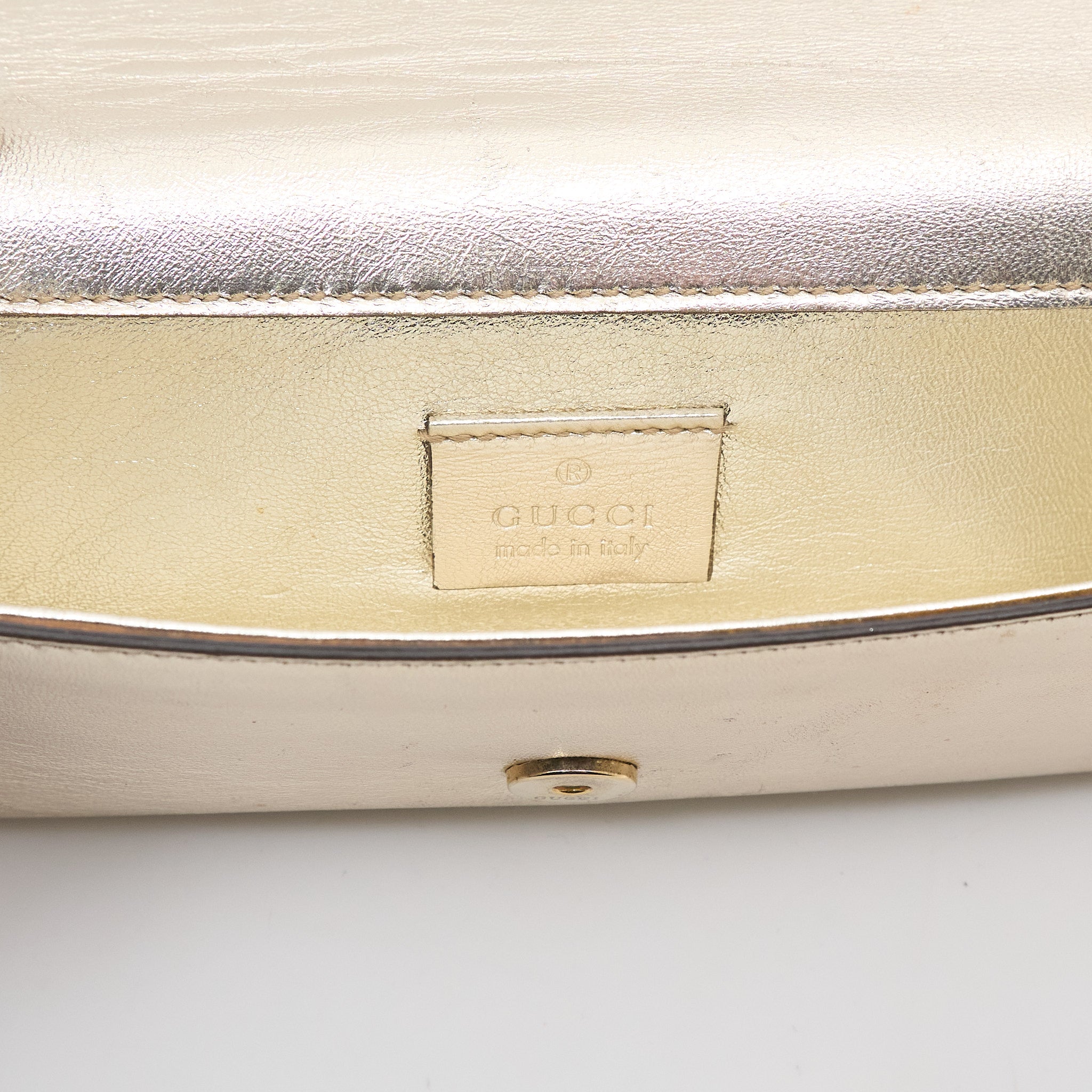 Gucci Vintage Metallic Clutch Bag