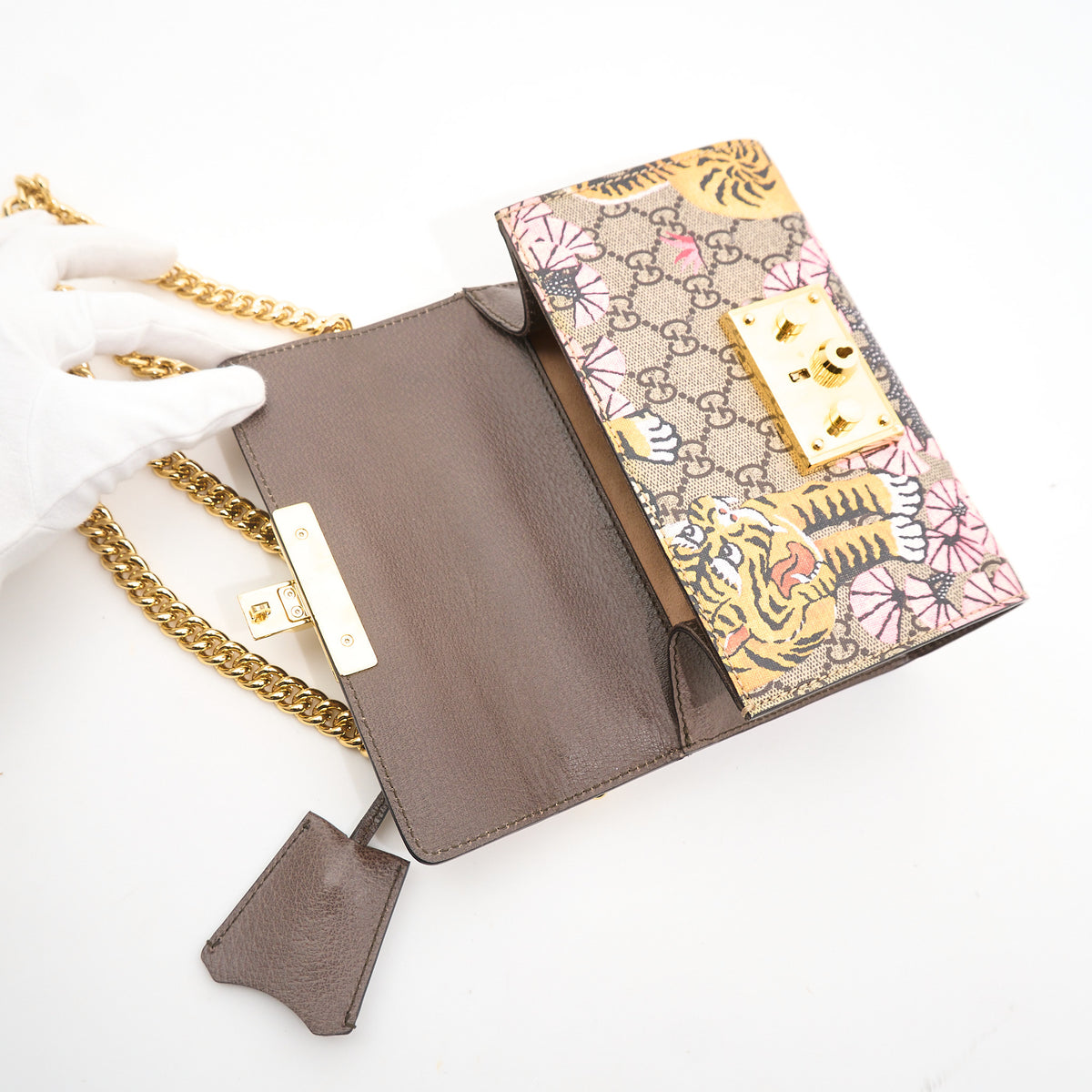 Gucci GG Supreme Bengal Padlock Bag