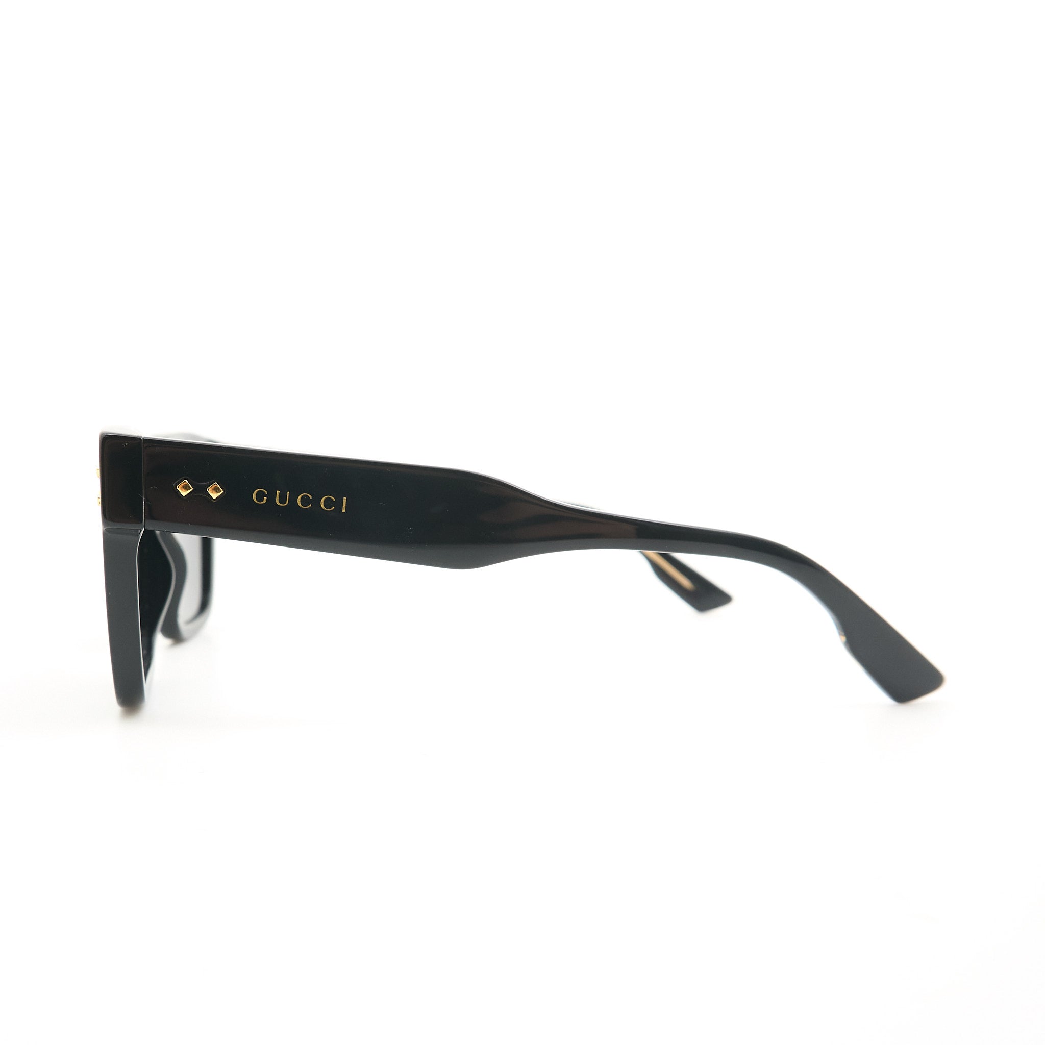 Gucci Rectangle Black Sunglasses