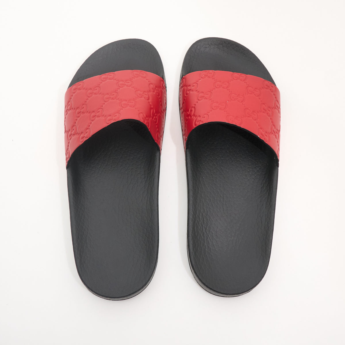 Gucci Red GG Pool Slides EU 40