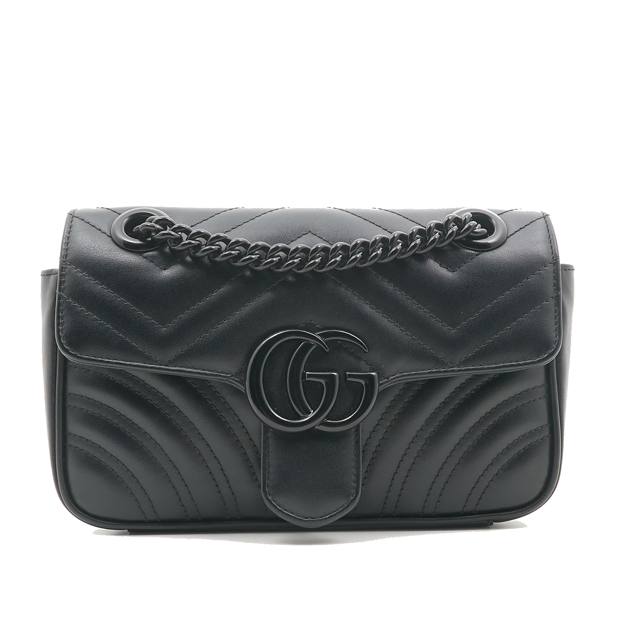 Gucci Small Marmont Flap in Black