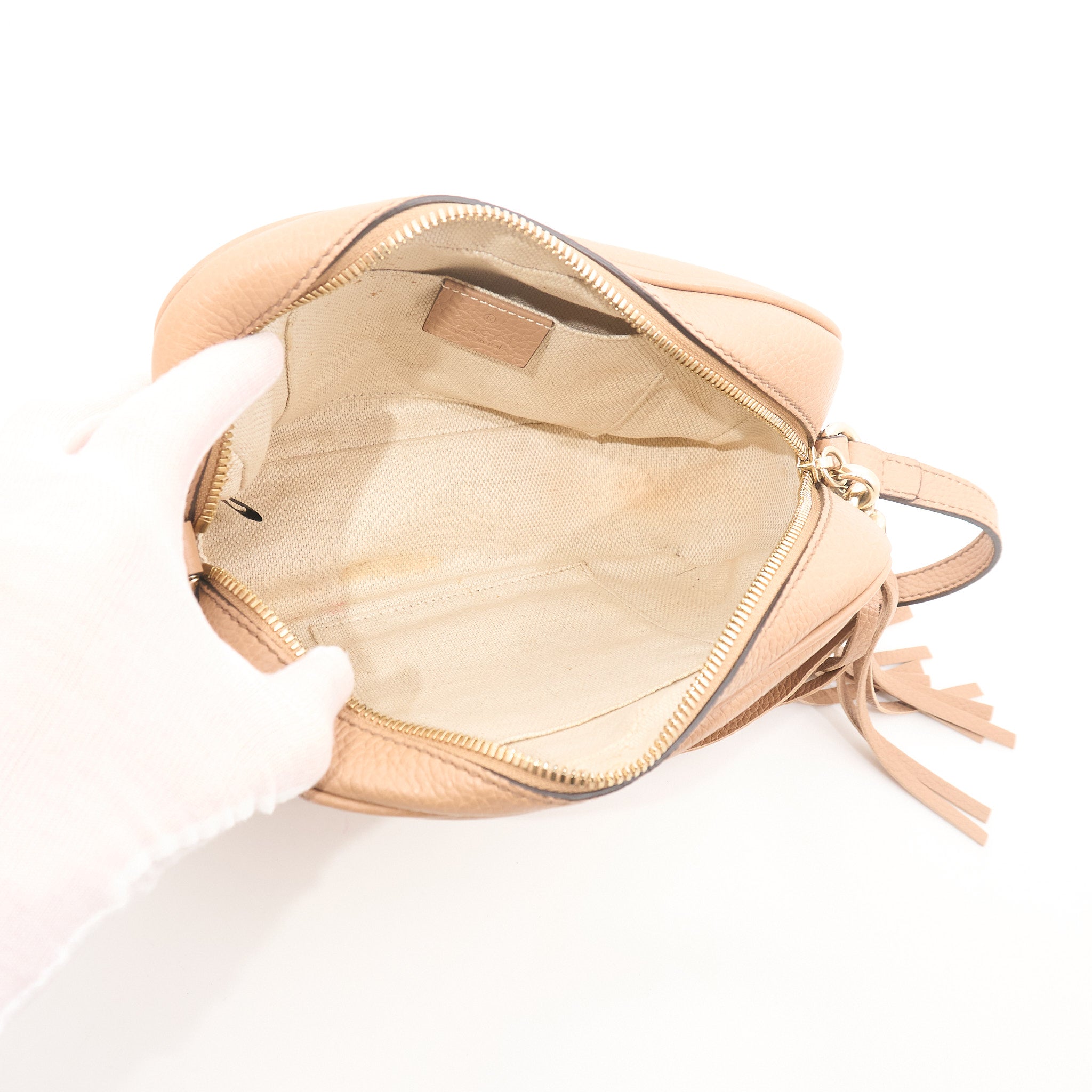 Gucci Soho Disco Beige Crossbody Bag