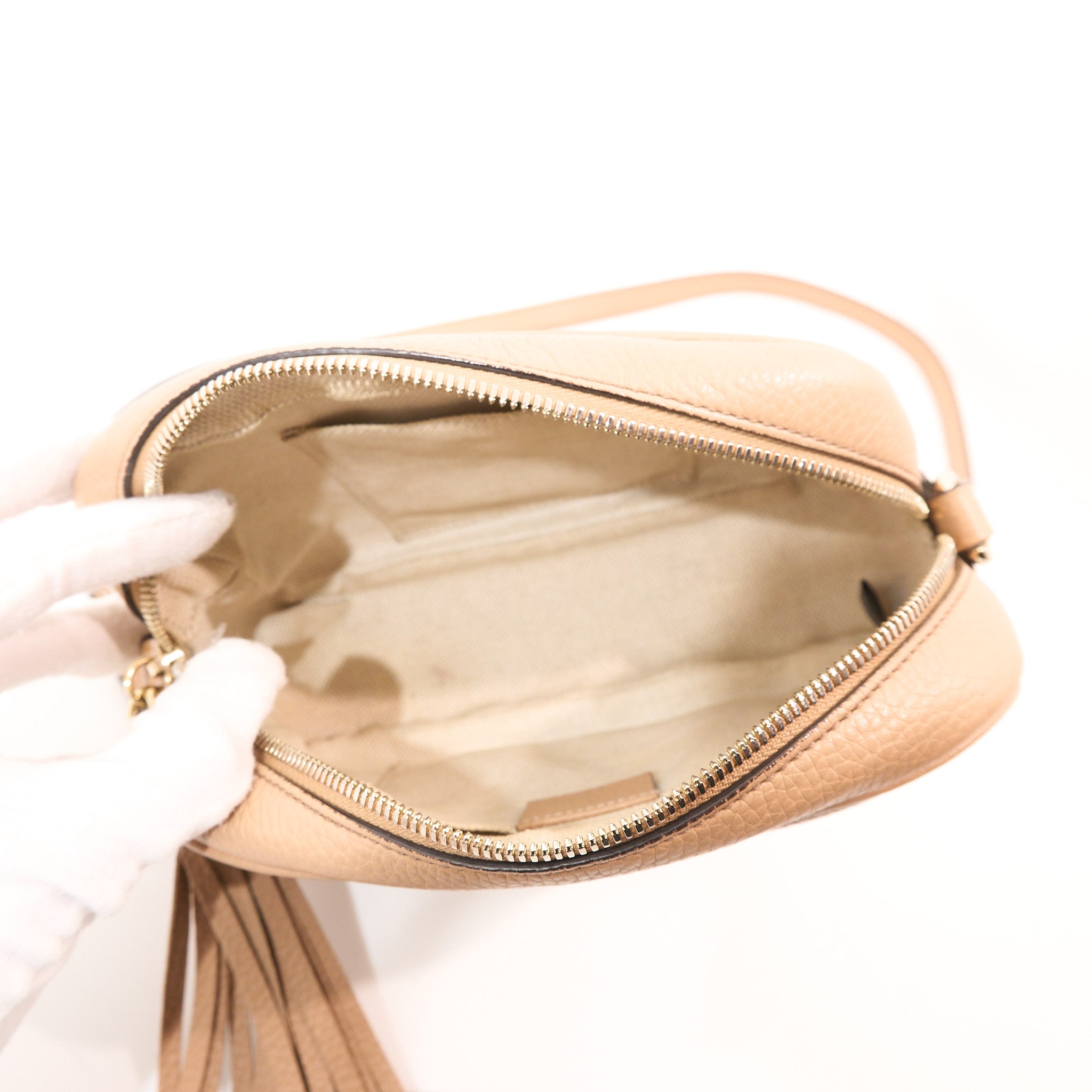 Gucci Soho Disco Beige Crossbody Bag