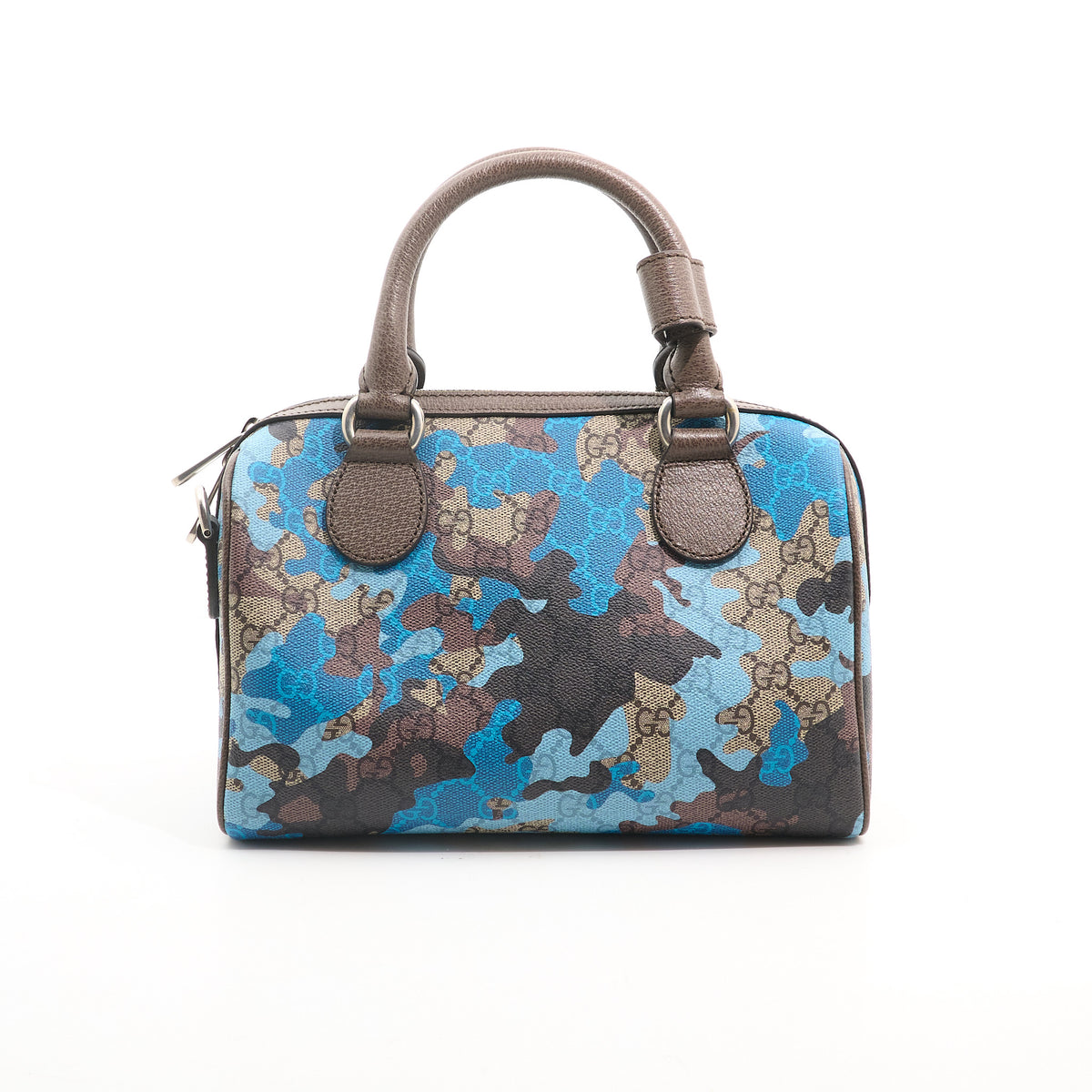Gucci GG Supreme Camouflage Mini Boston Bag 25cm