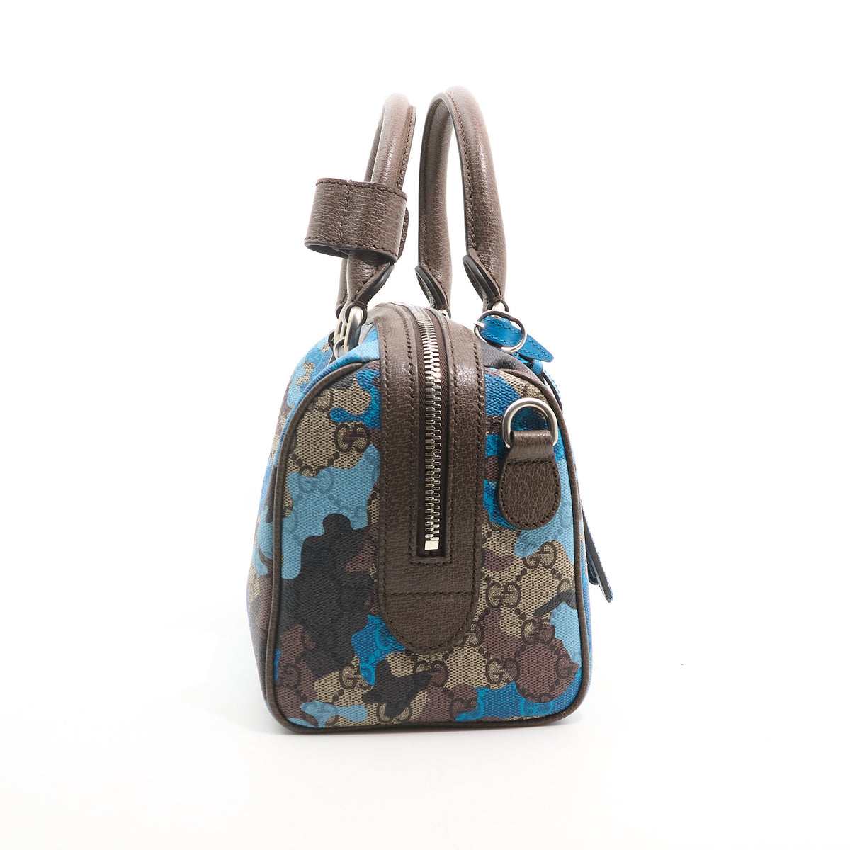 Gucci GG Supreme Camouflage Mini Boston Bag 25cm