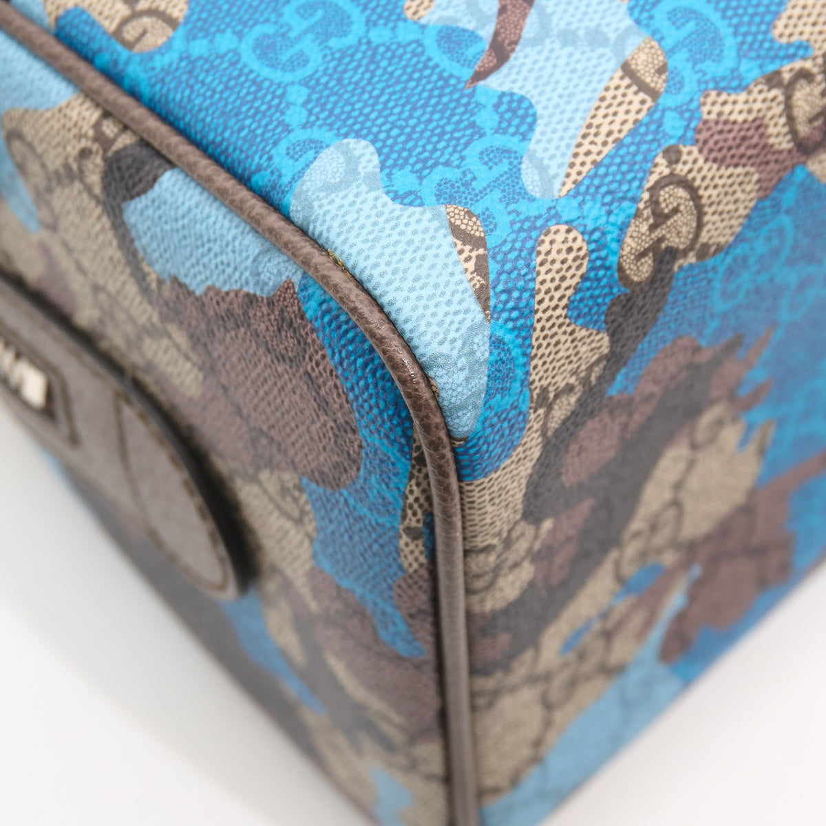 Gucci GG Supreme Camouflage Mini Boston Bag 25cm