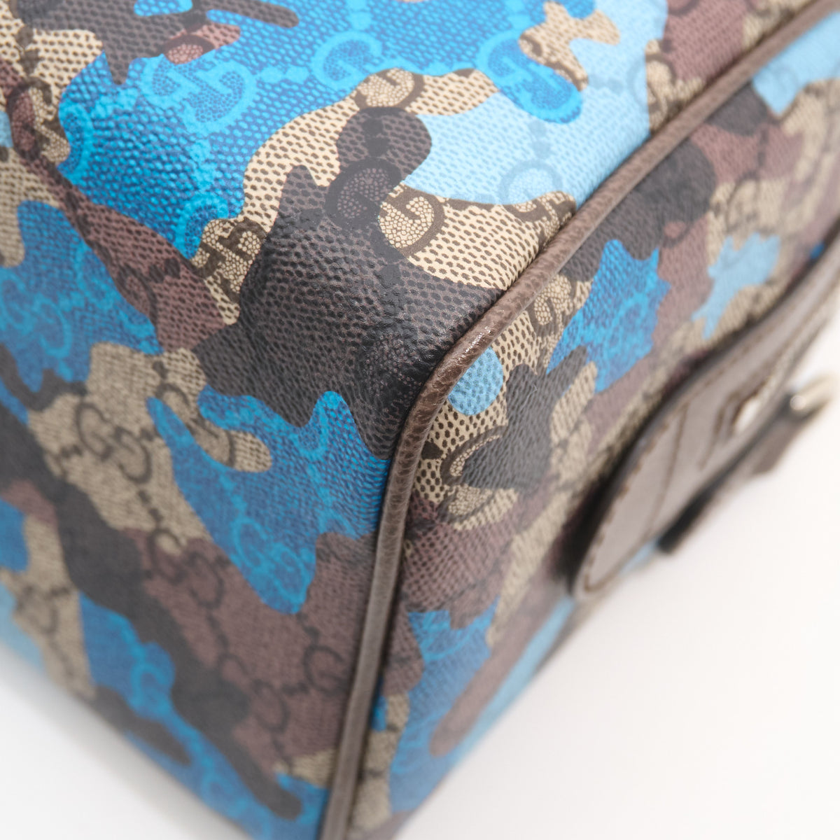 Gucci GG Supreme Camouflage Mini Boston Bag 25cm