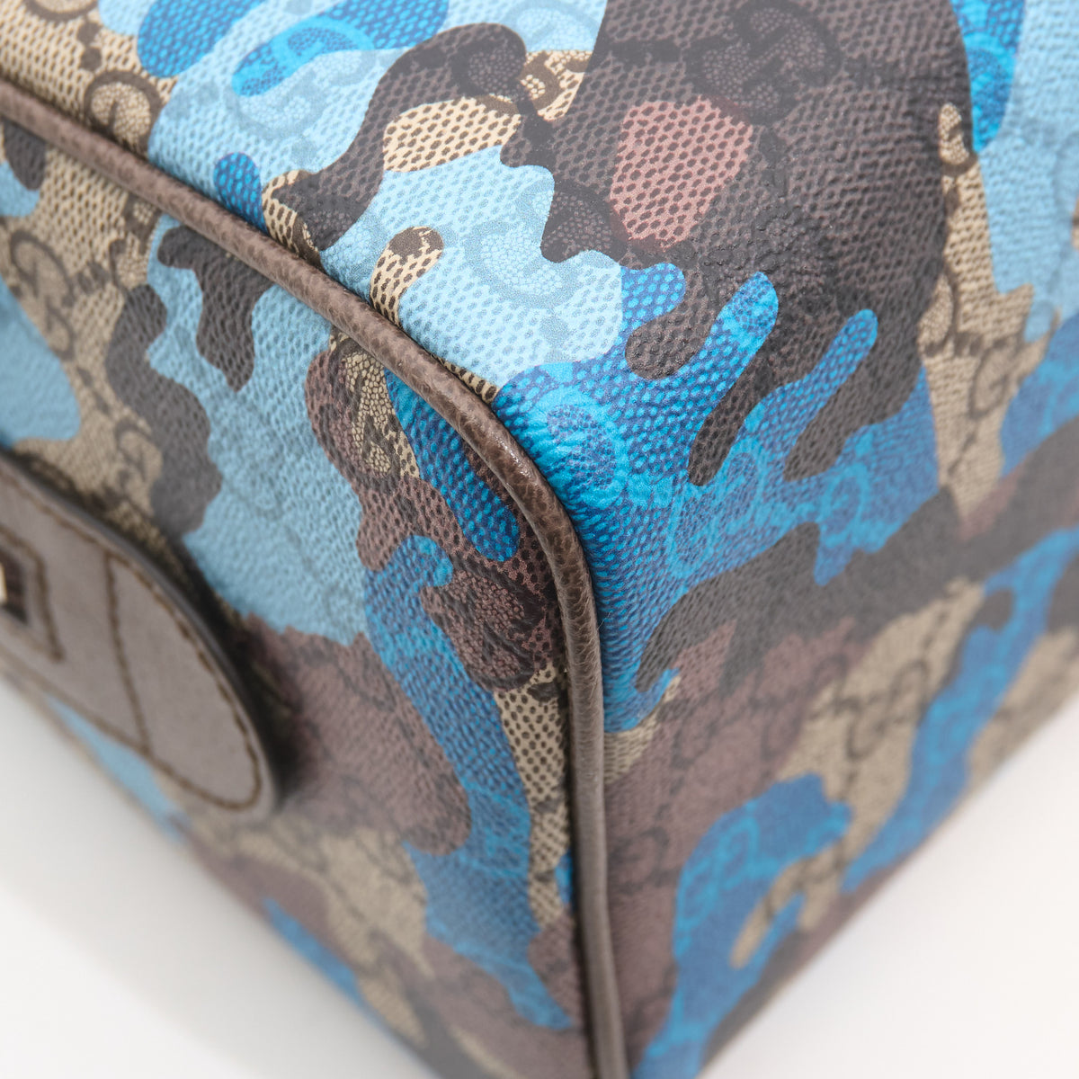 Gucci GG Supreme Camouflage Mini Boston Bag 25cm