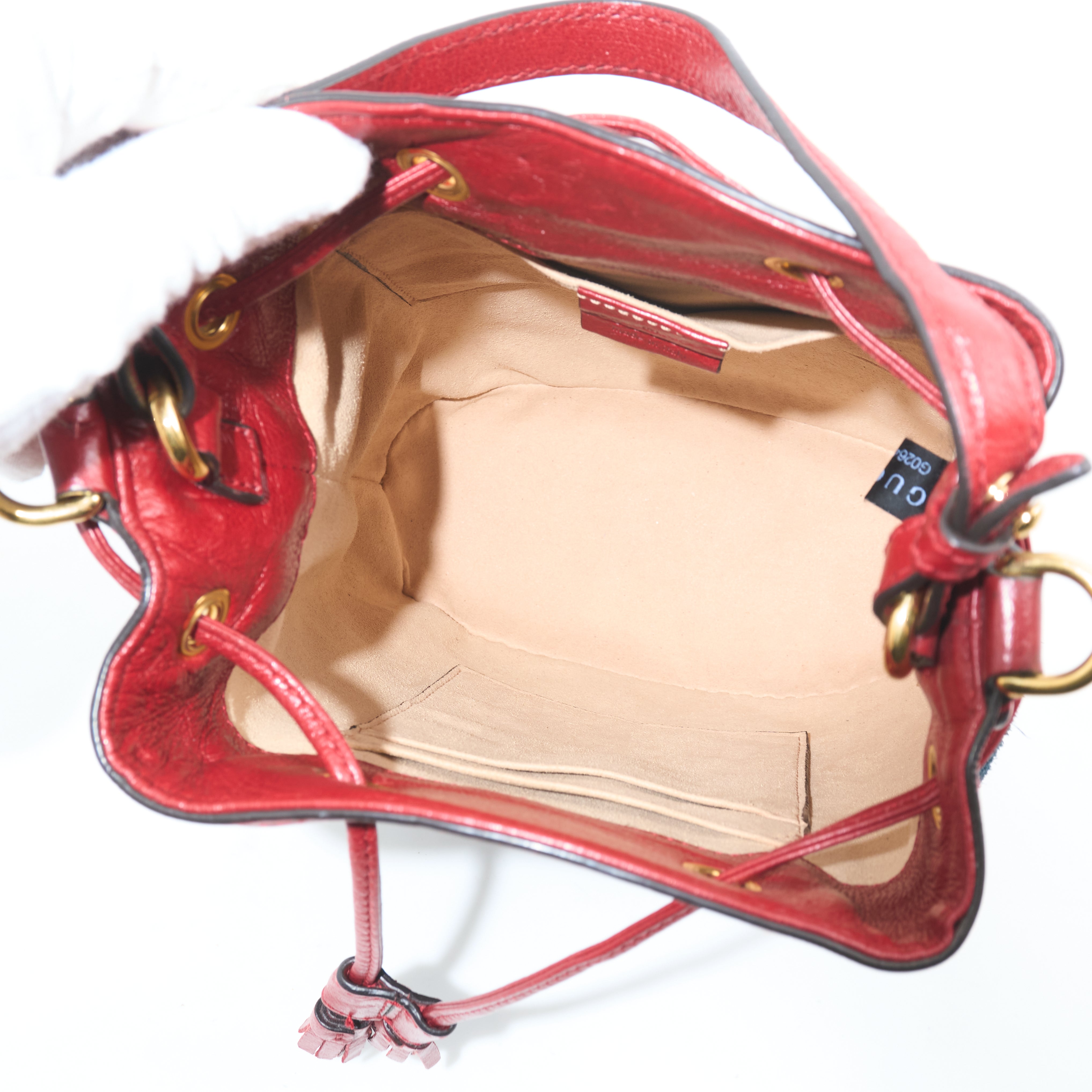 Gucci Suede Ophidia Mini Bucket Bag