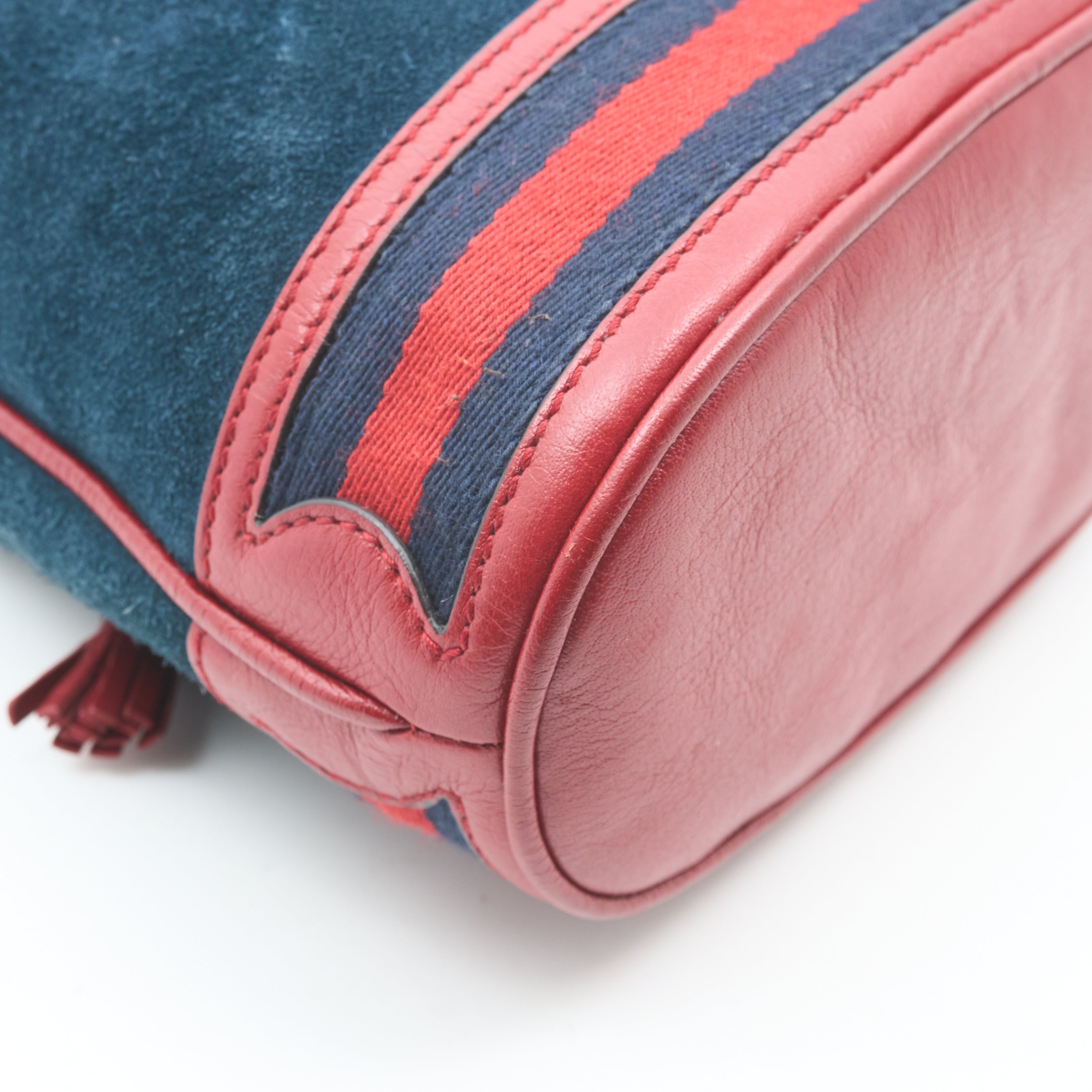 Gucci Suede Ophidia Mini Bucket Bag