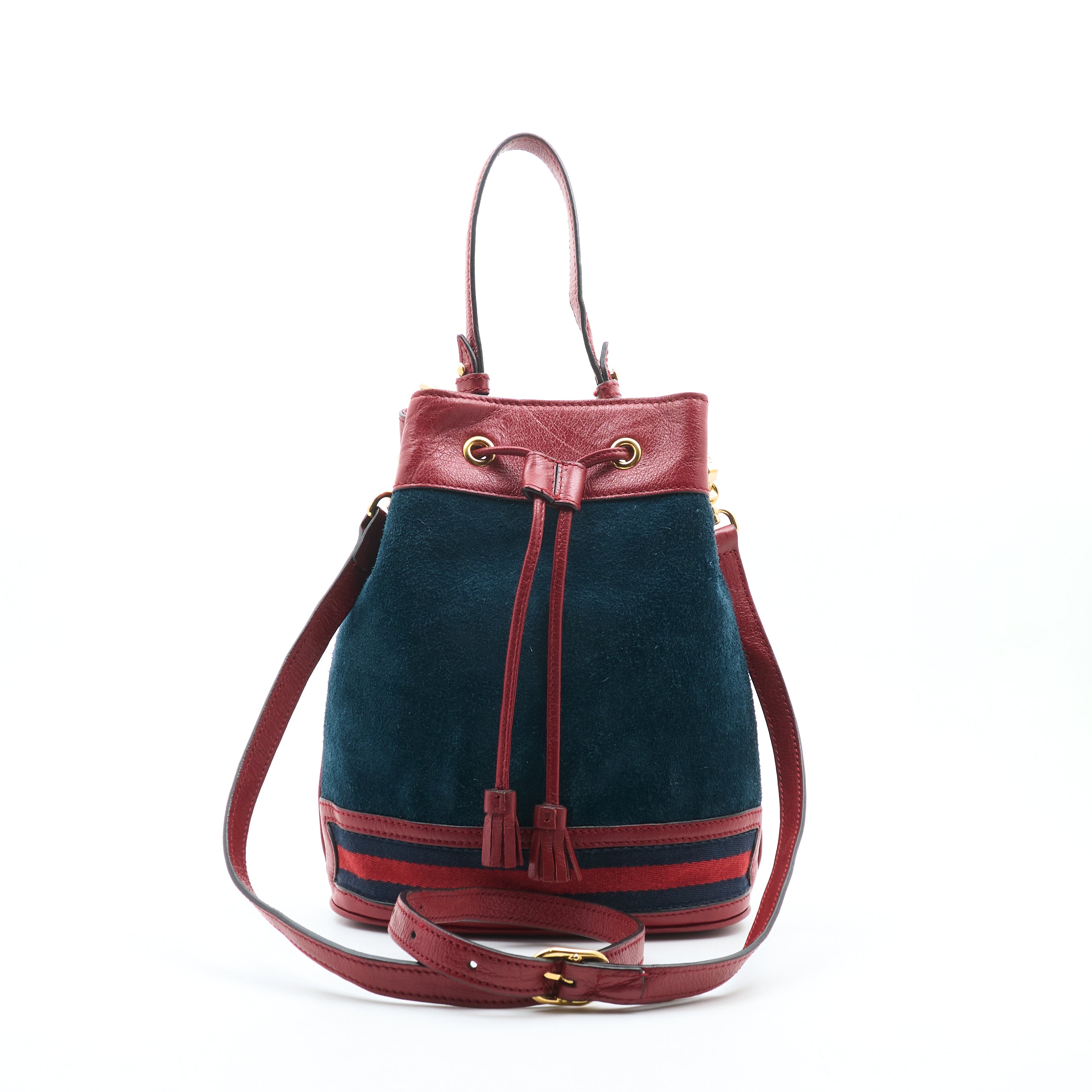 Gucci Suede Ophidia Mini Bucket Bag