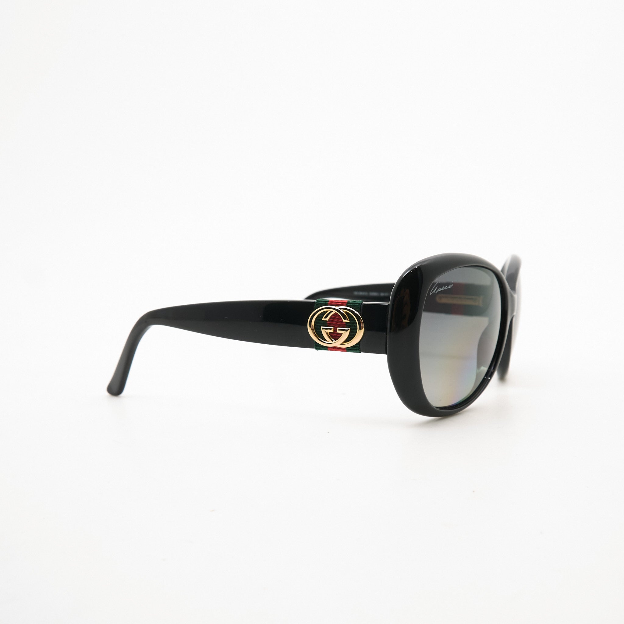 Gucci Black Square Polarised Sunglasses