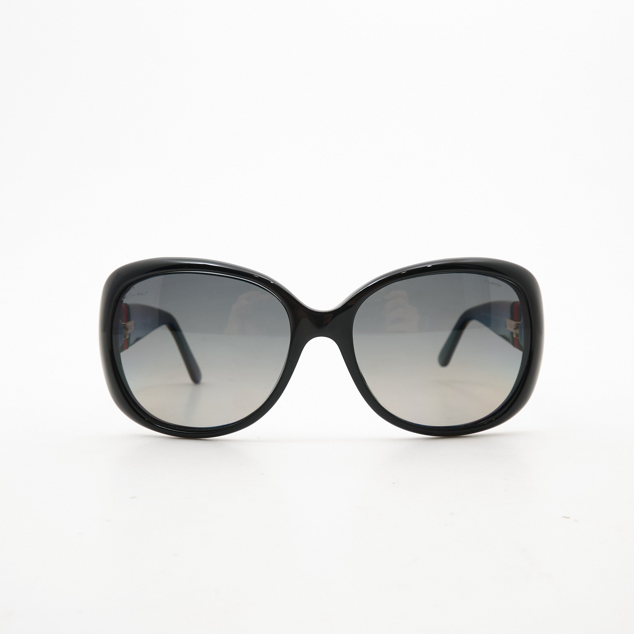 Gucci Black Square Polarised Sunglasses