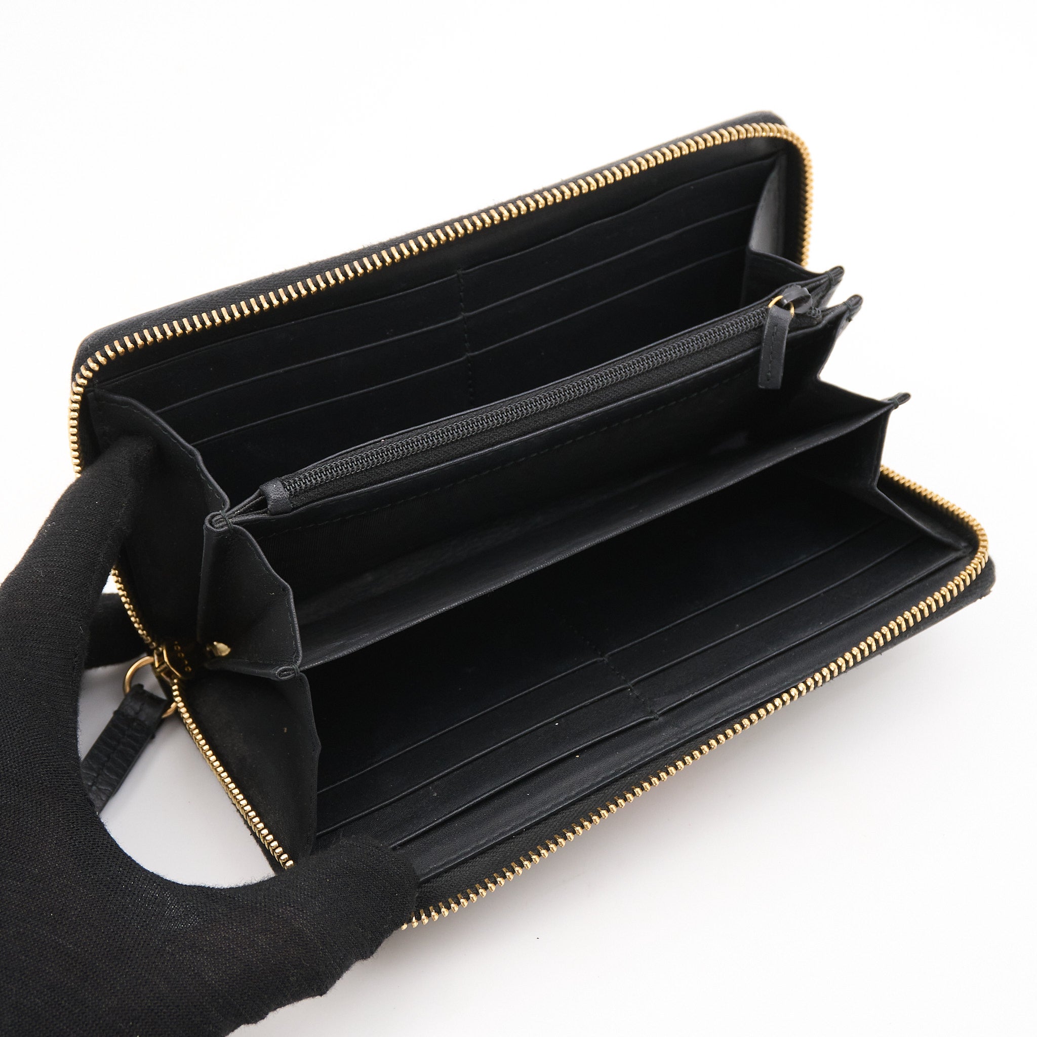 Gucci Sylvie Black Long Wallet