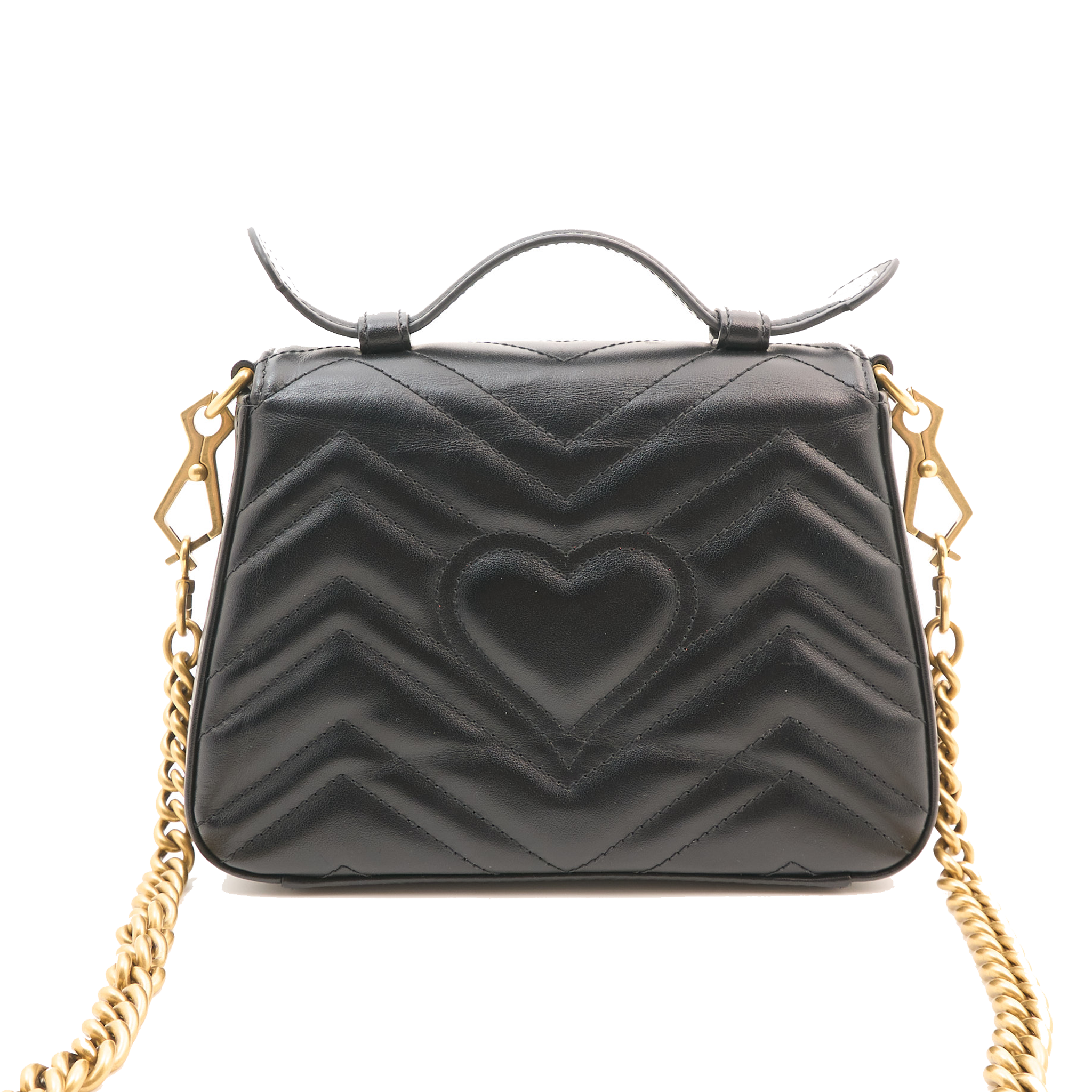 Gucci GG Marmont Black Top Handle Bag