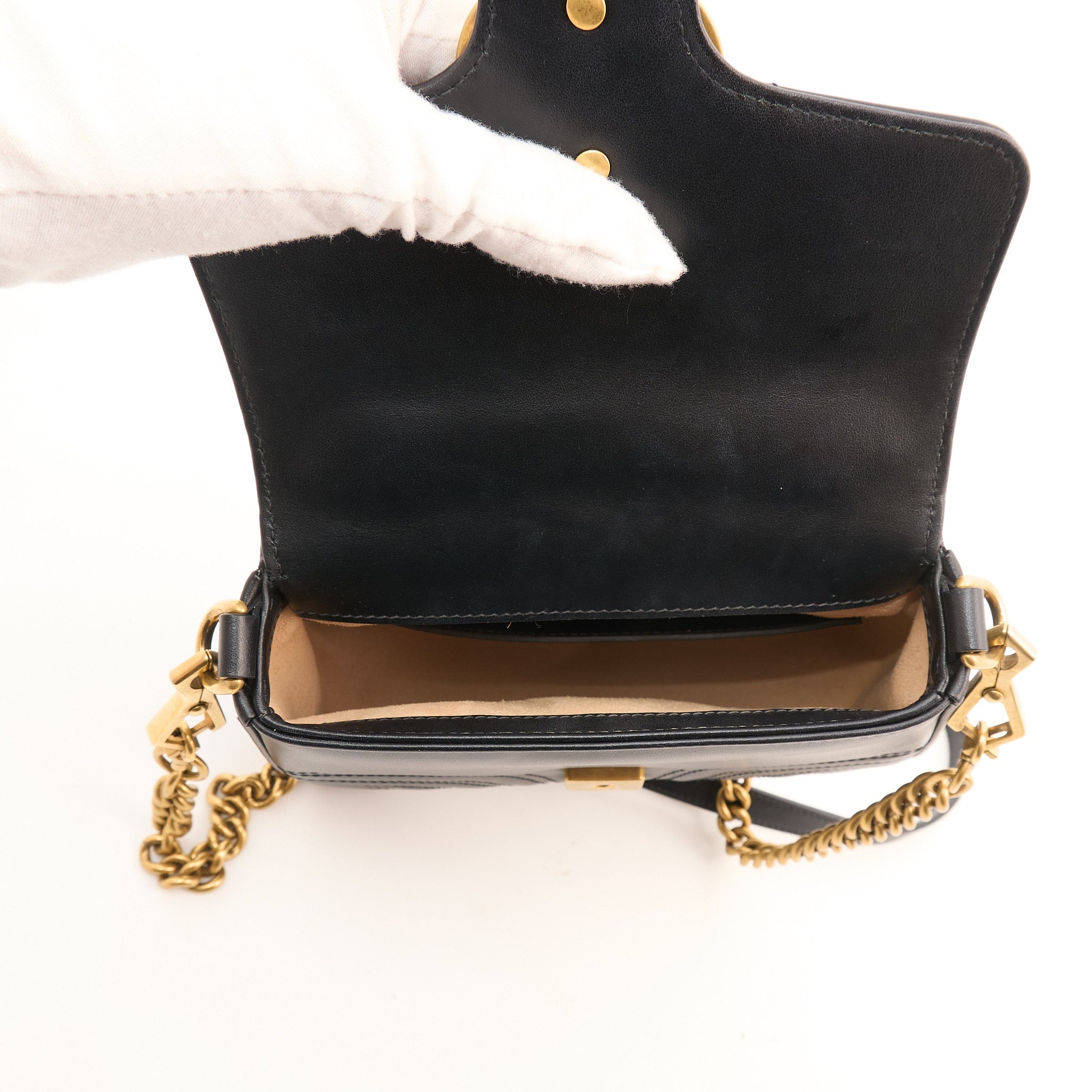 Gucci GG Marmont Black Top Handle Bag