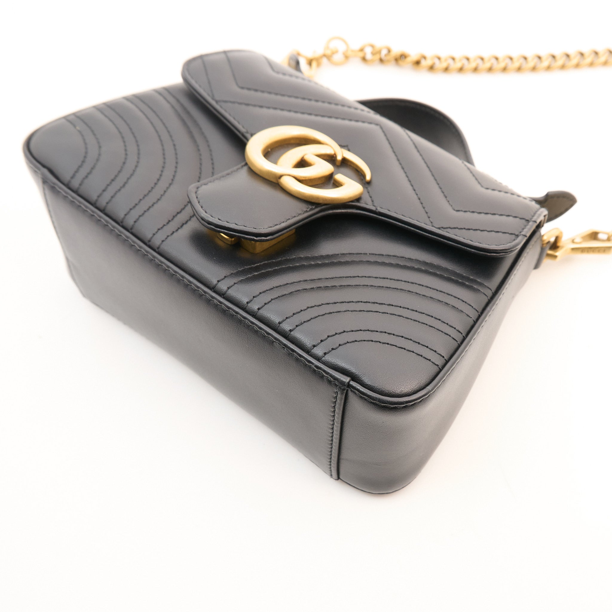 Gucci GG Marmont Black Top Handle Bag