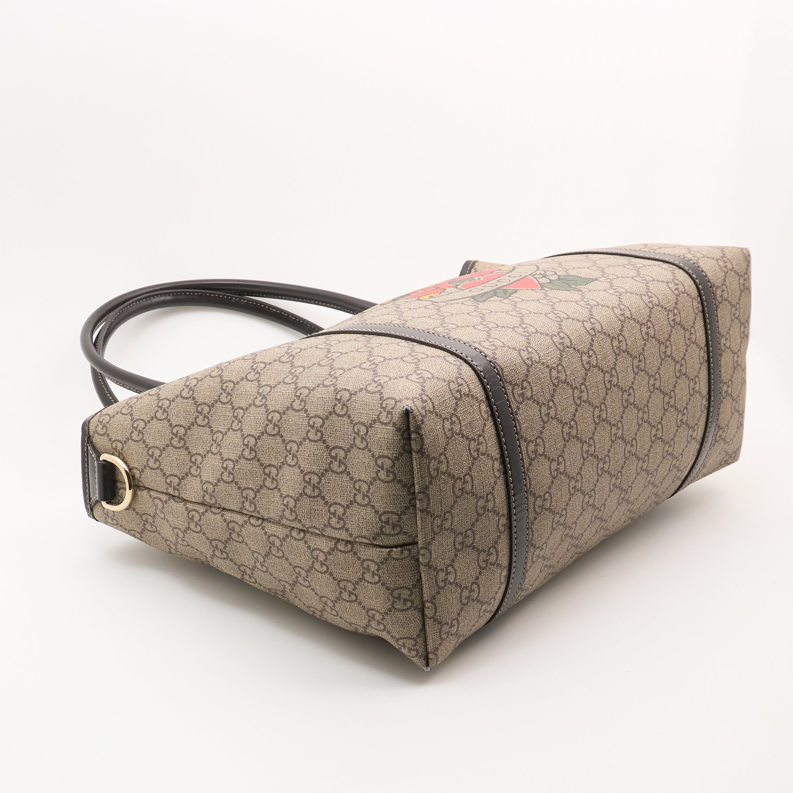 Gucci GG Supreme Tattoo Heart Tote