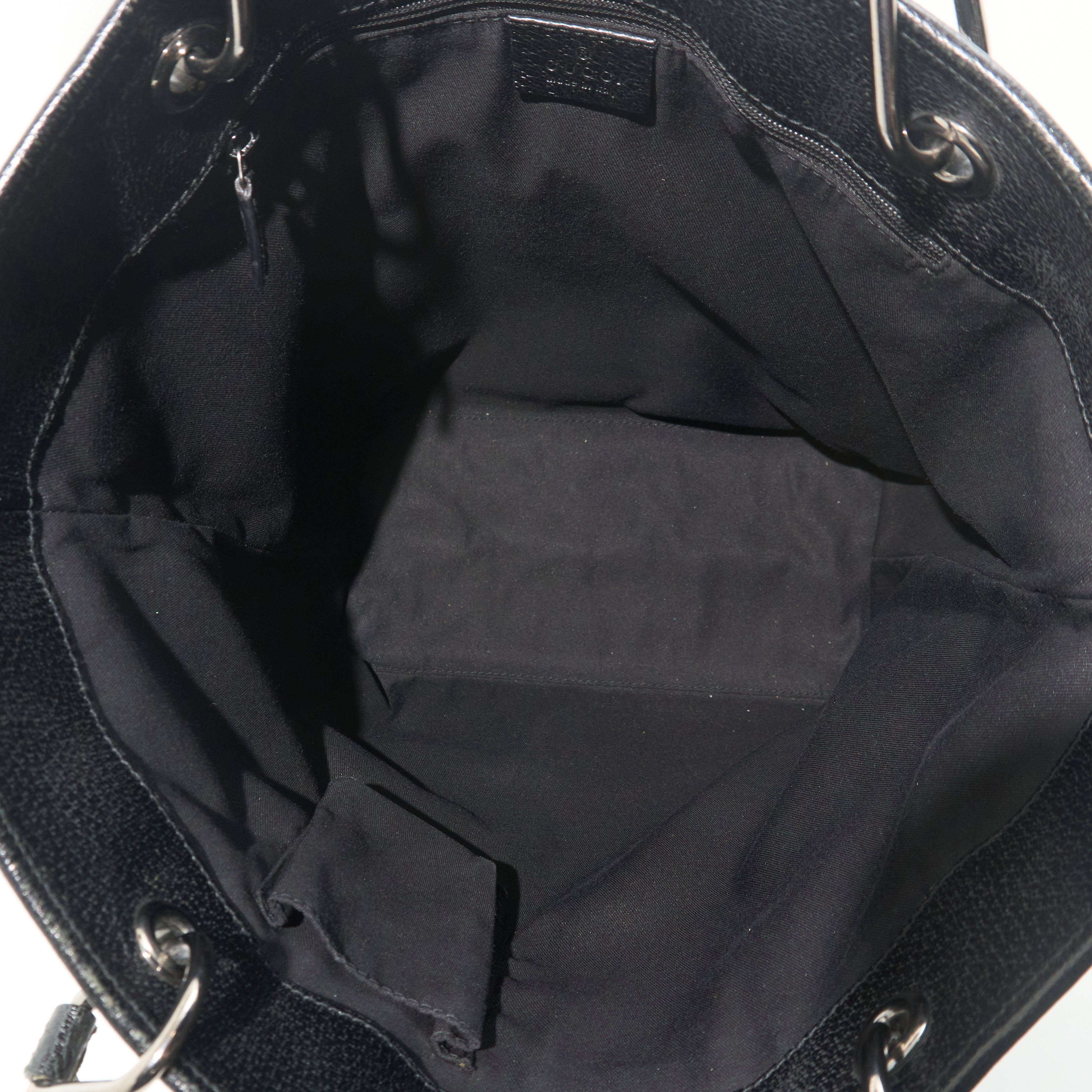 Gucci Vintage Black GG Supreme Tote