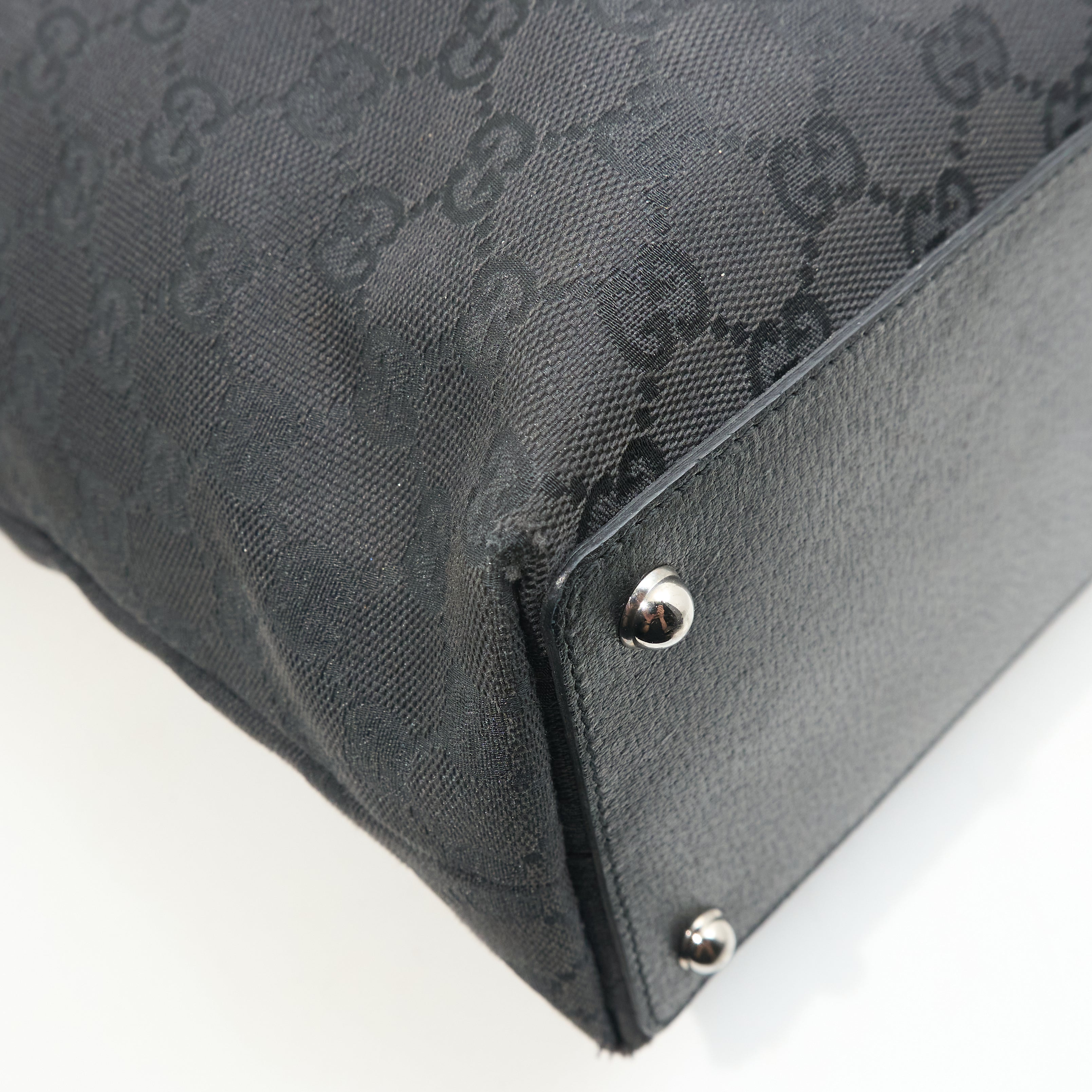 Gucci Vintage Black GG Supreme Tote