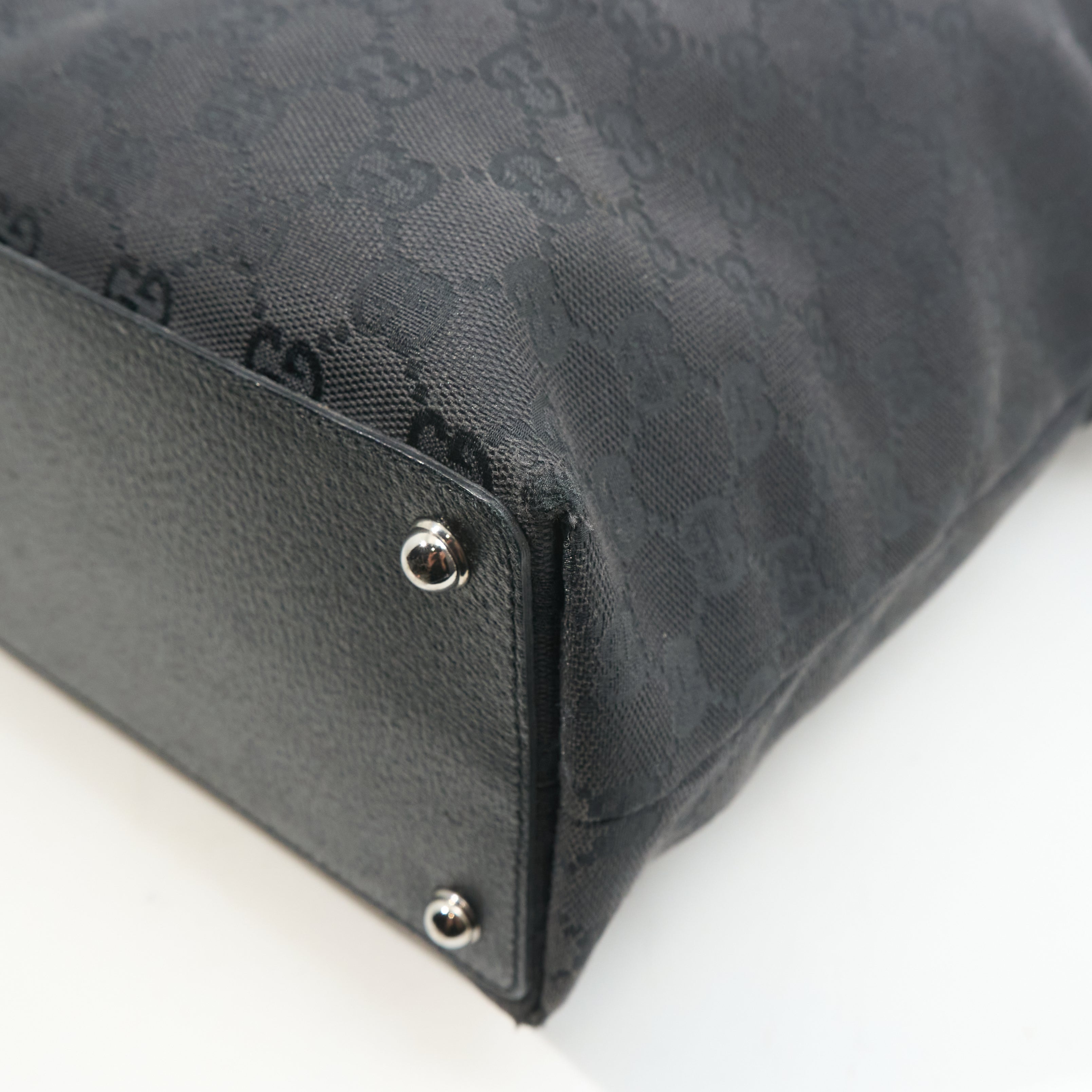 Gucci Vintage Black GG Supreme Tote